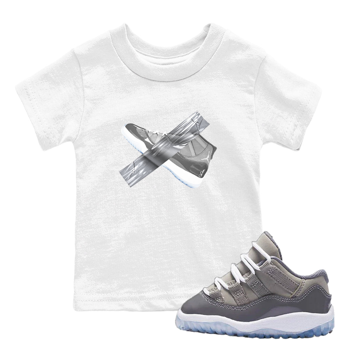 Duct Tape snkmatch Tees Kids - Air Jordan 11 Cool Grey