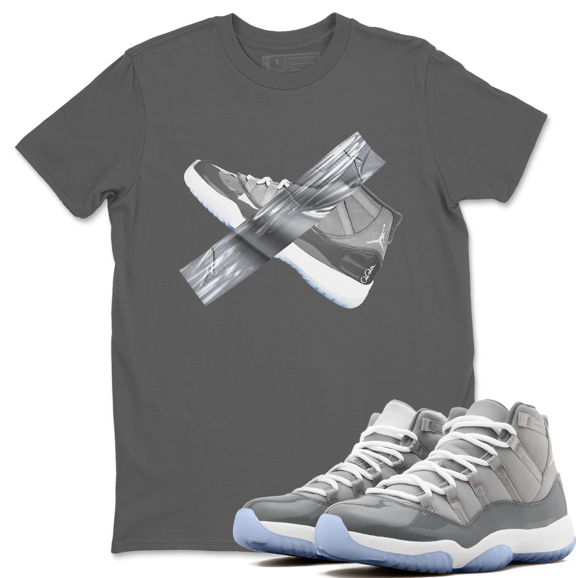 Duct Tape snkmatch Tees - Air Jordan 11 Cool Grey