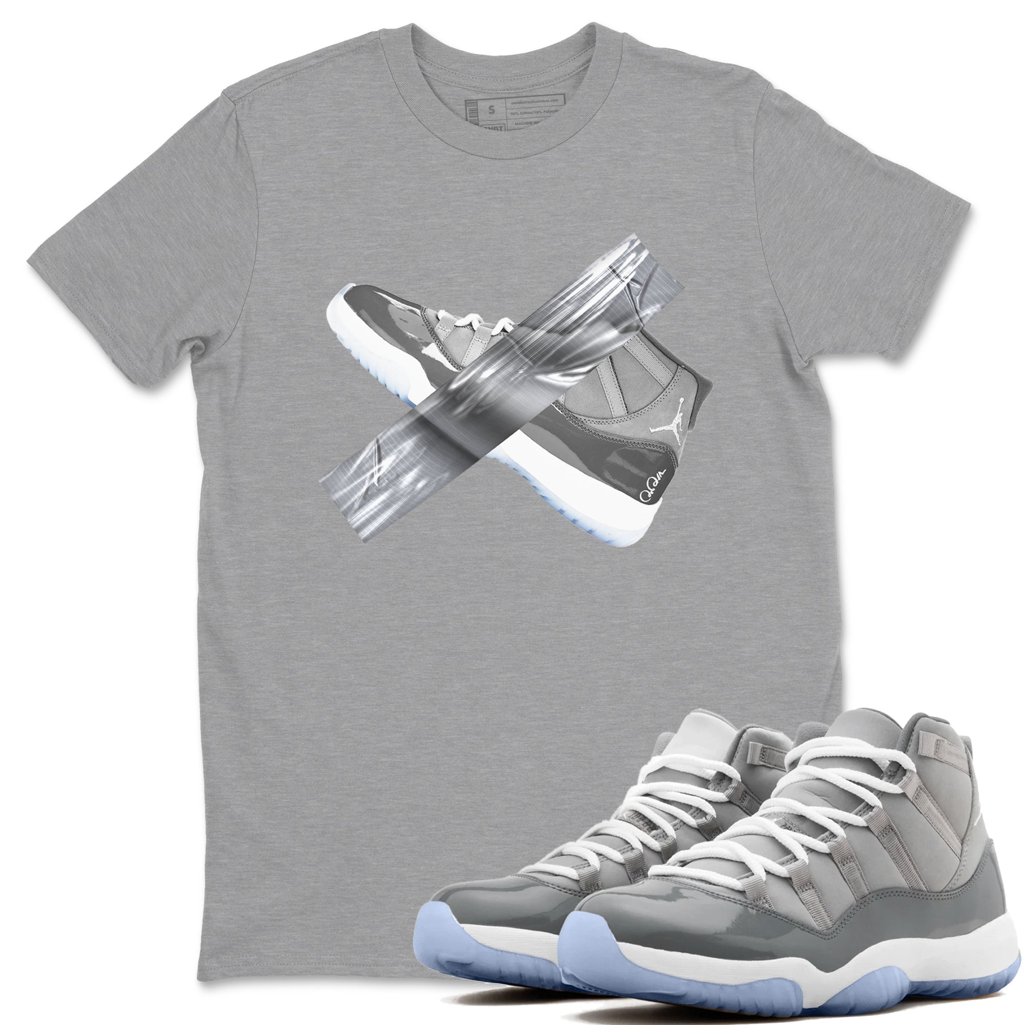 Duct Tape snkmatch Tees - Air Jordan 11 Cool Grey