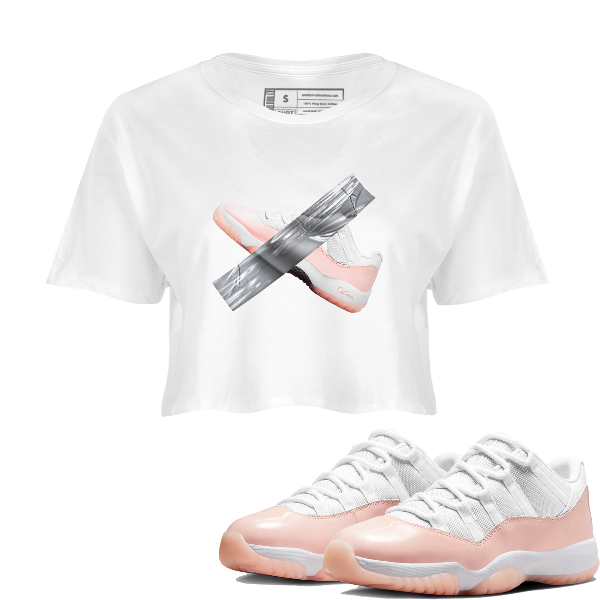Duct Tape snkmatch Women's Top - Air Jordan 11 Legend Pink