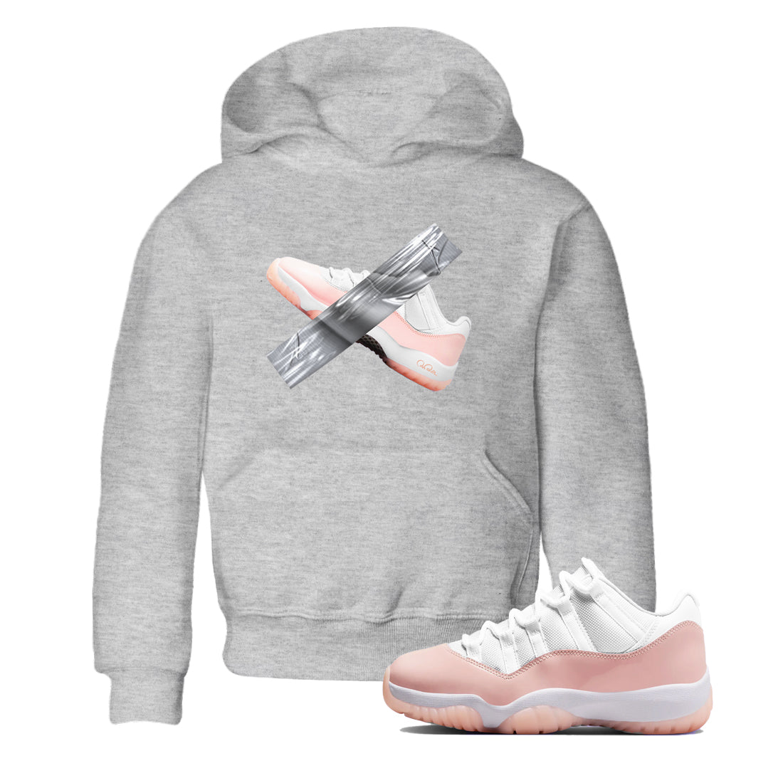 Duct Tape snkmatch Tees Kids - Air Jordan 11 Legend Pink