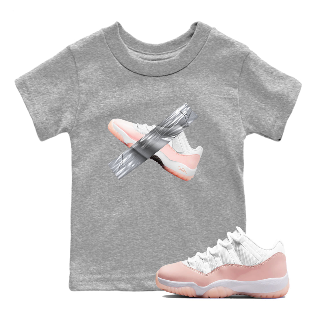 Duct Tape snkmatch Tees Kids - Air Jordan 11 Legend Pink