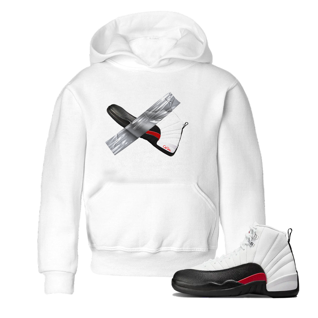 Duct Tape snkmatch Tees Kids - Air Jordan 12 Taxi Flip