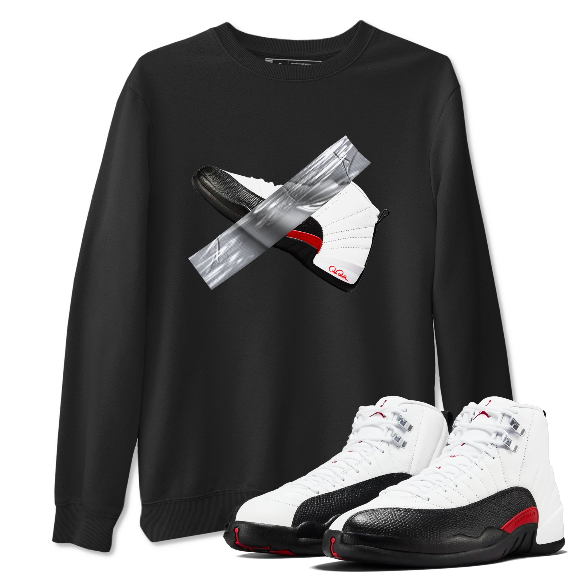 Duct Tape snkmatch Tees - Air Jordan 12 Taxi Flip