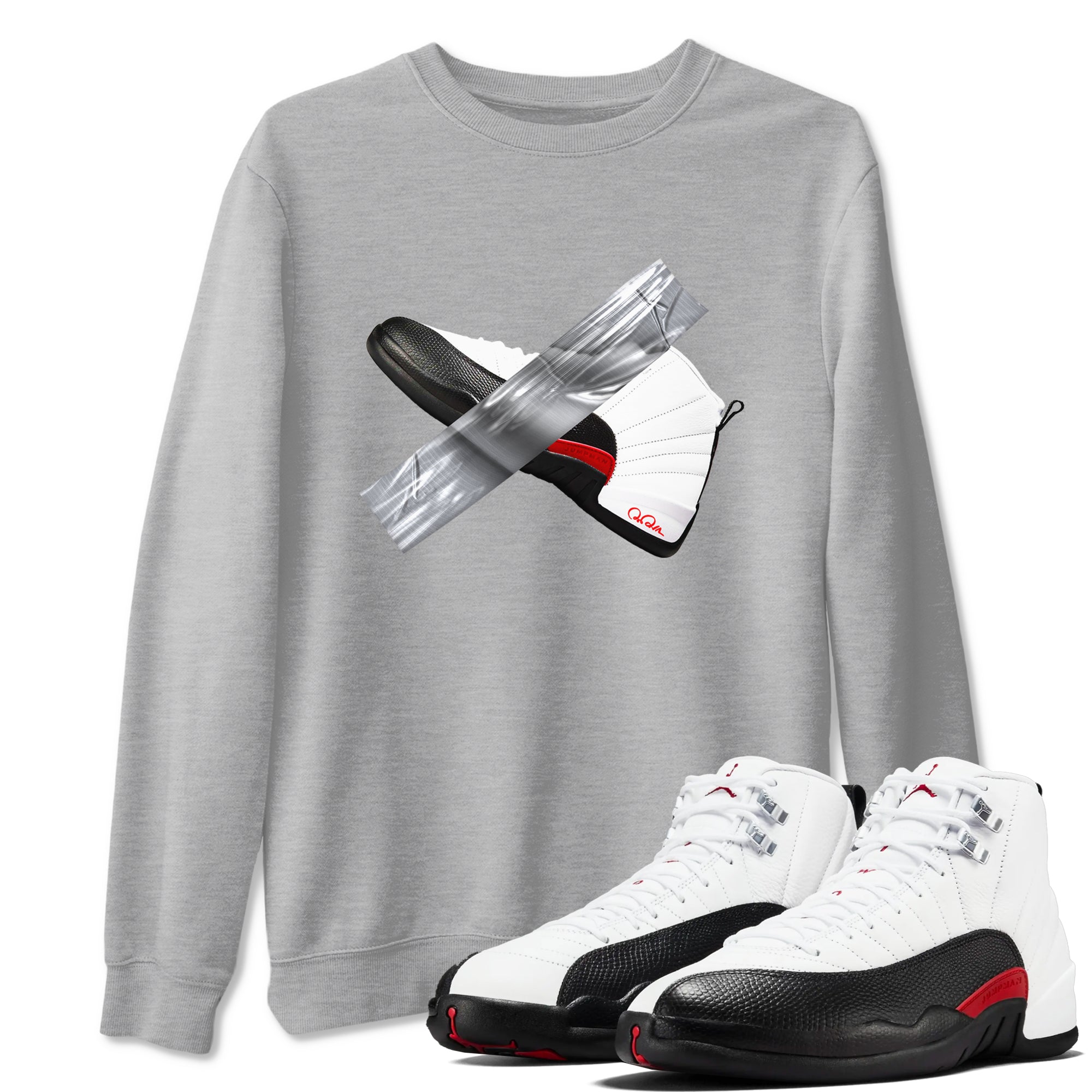 Duct Tape snkmatch Tees - Air Jordan 12 Taxi Flip