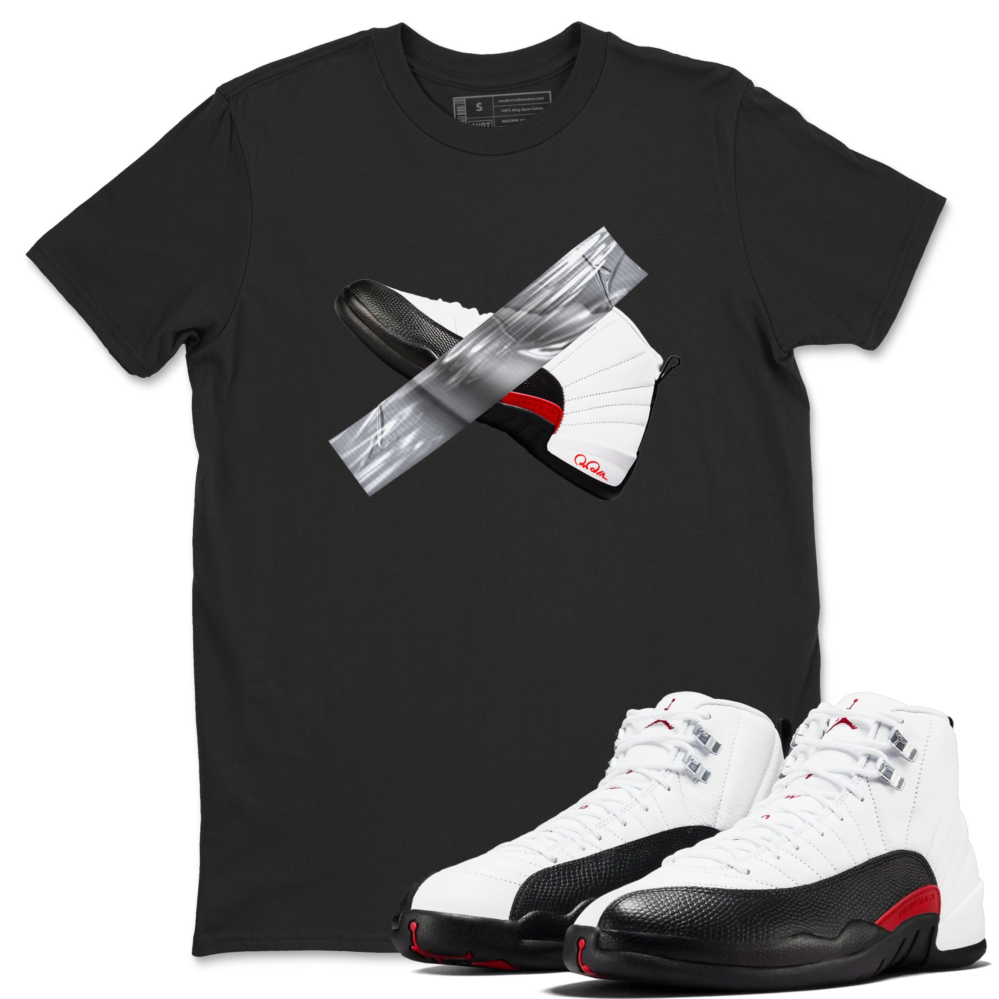 Duct Tape snkmatch Tees - Air Jordan 12 Taxi Flip