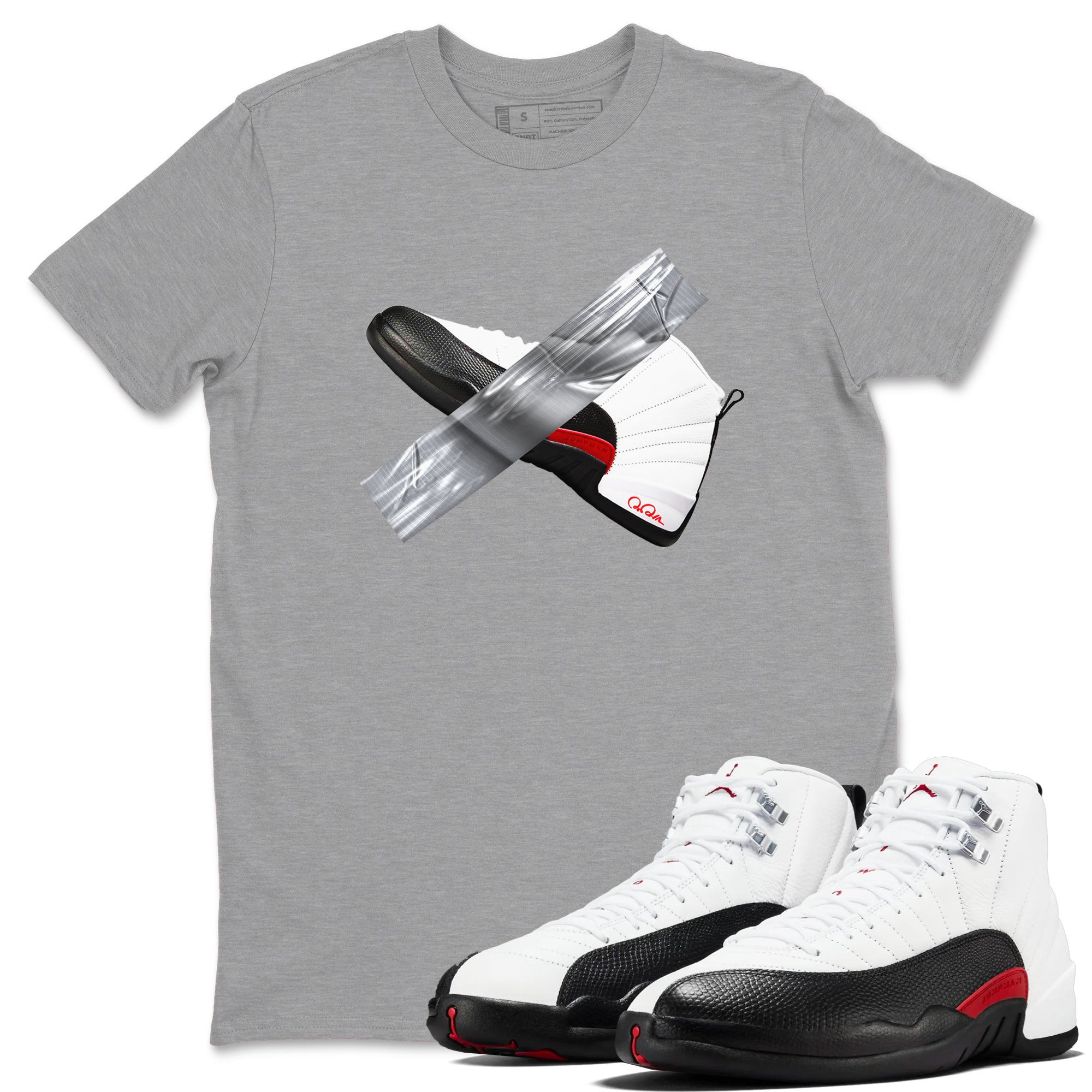 Duct Tape snkmatch Tees - Air Jordan 12 Taxi Flip