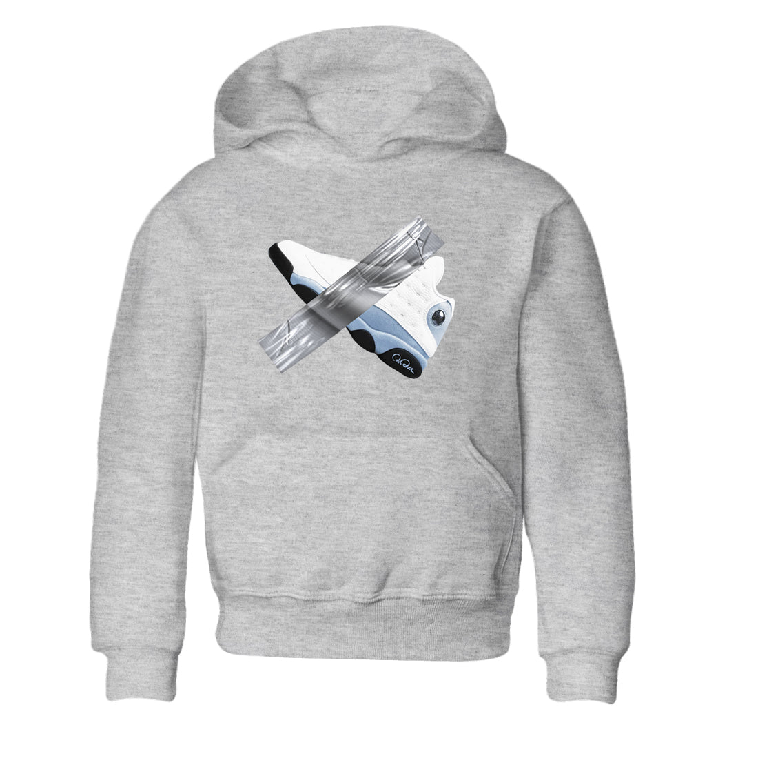 Duct Tape snkmatch Tees Kids - Air Jordan 13 Blue Grey