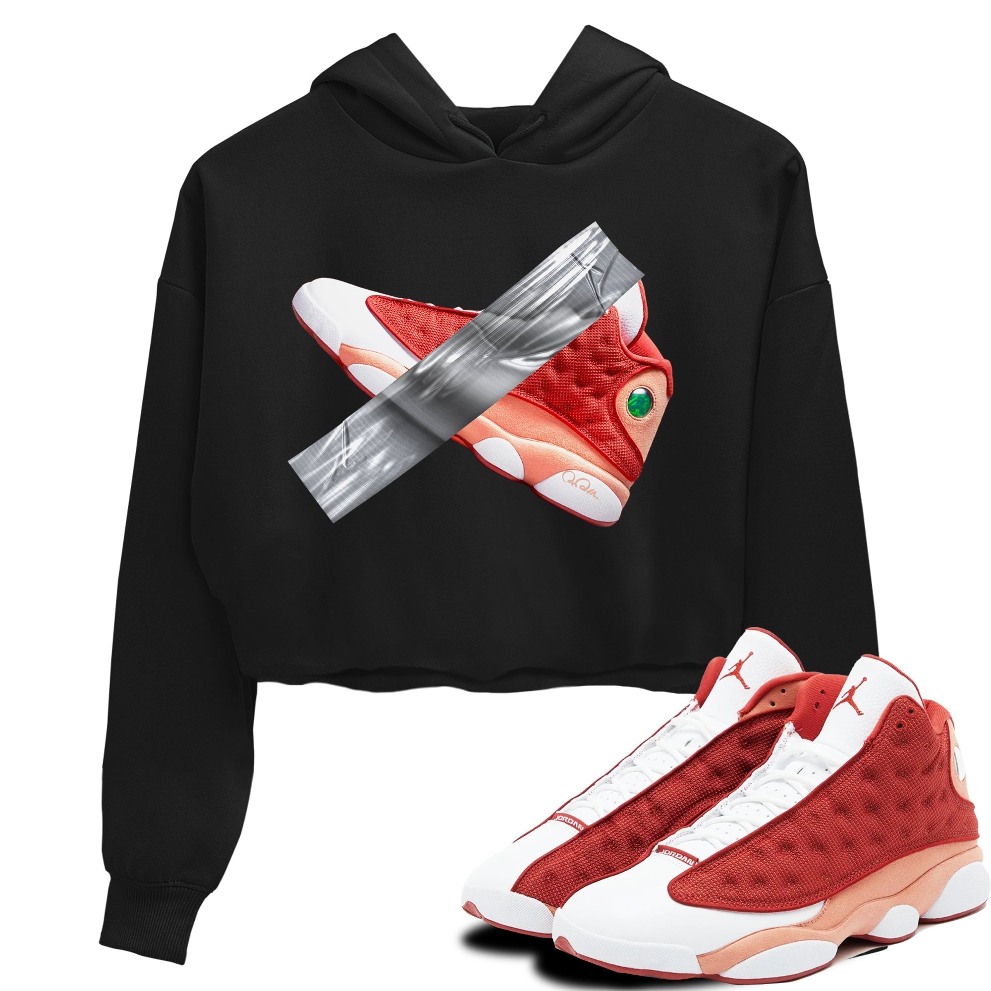 Duct Tape snkmatch Women's Top - Air Jordan 13 Dune Red