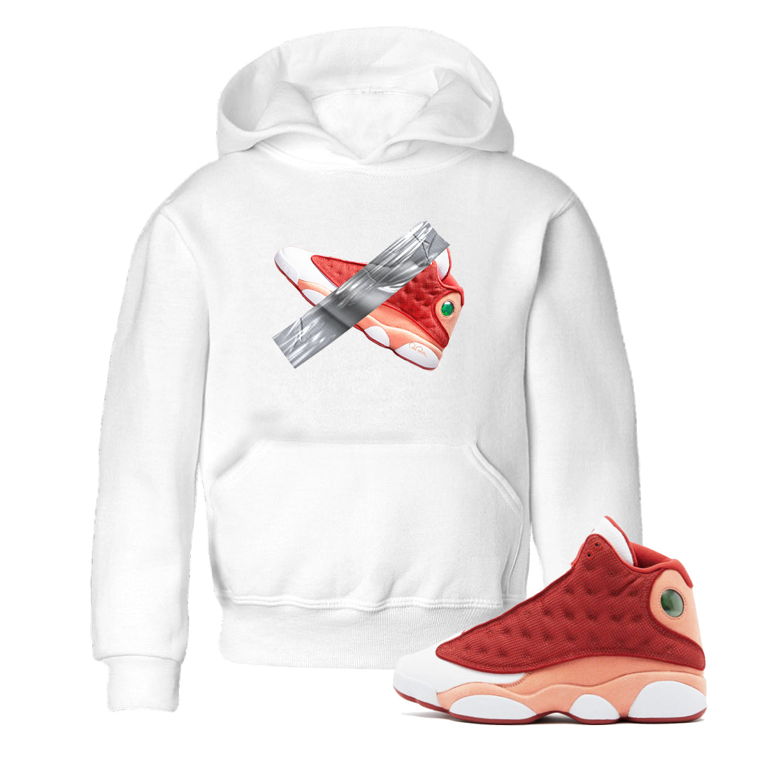 Duct Tape snkmatch Tees Kids - Air Jordan 13 Dune Red