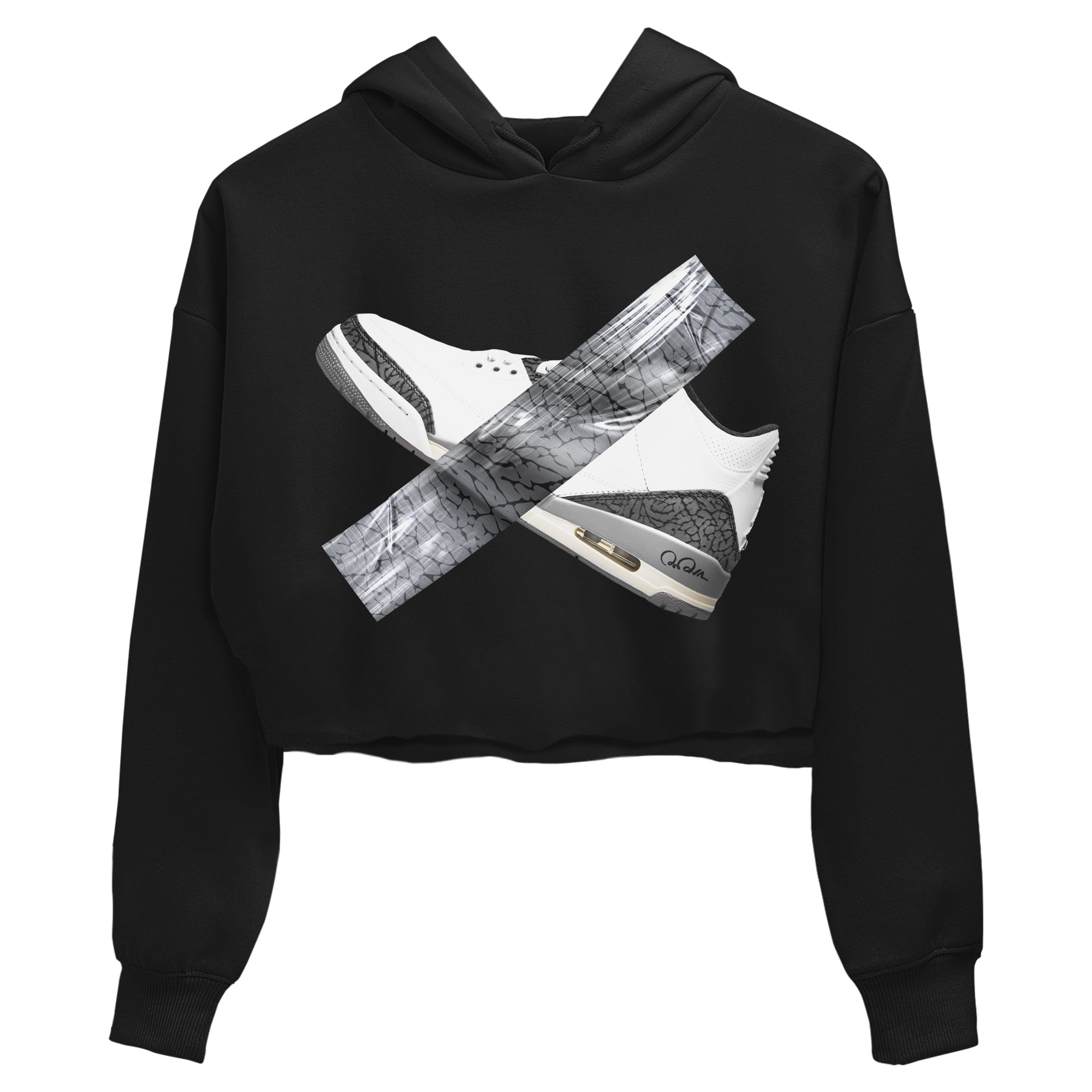 Duct Tape snkmatch Women's Top - Air Jordan 3 Cement Grey