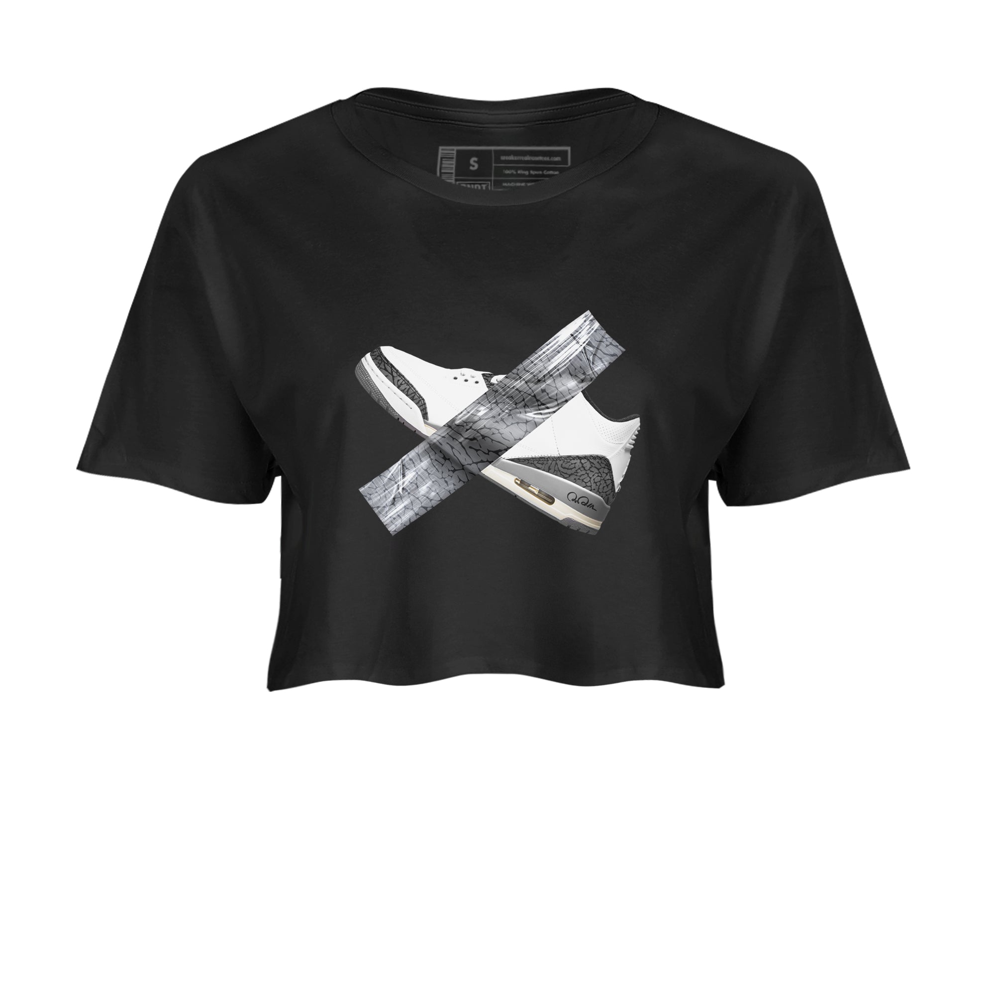 Duct Tape snkmatch Women's Top - Air Jordan 3 Cement Grey
