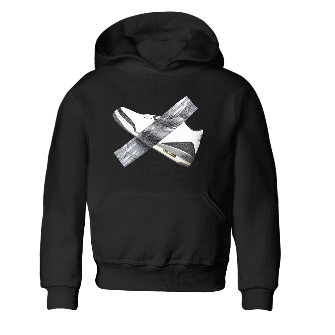 Duct Tape snkmatch Tees Kids - Air Jordan 3 Cement Grey
