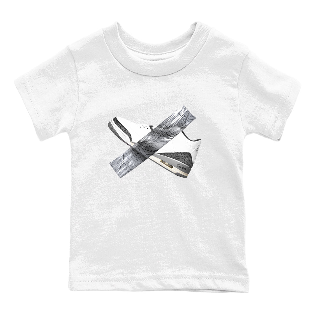 Duct Tape snkmatch Tees Kids - Air Jordan 3 Cement Grey