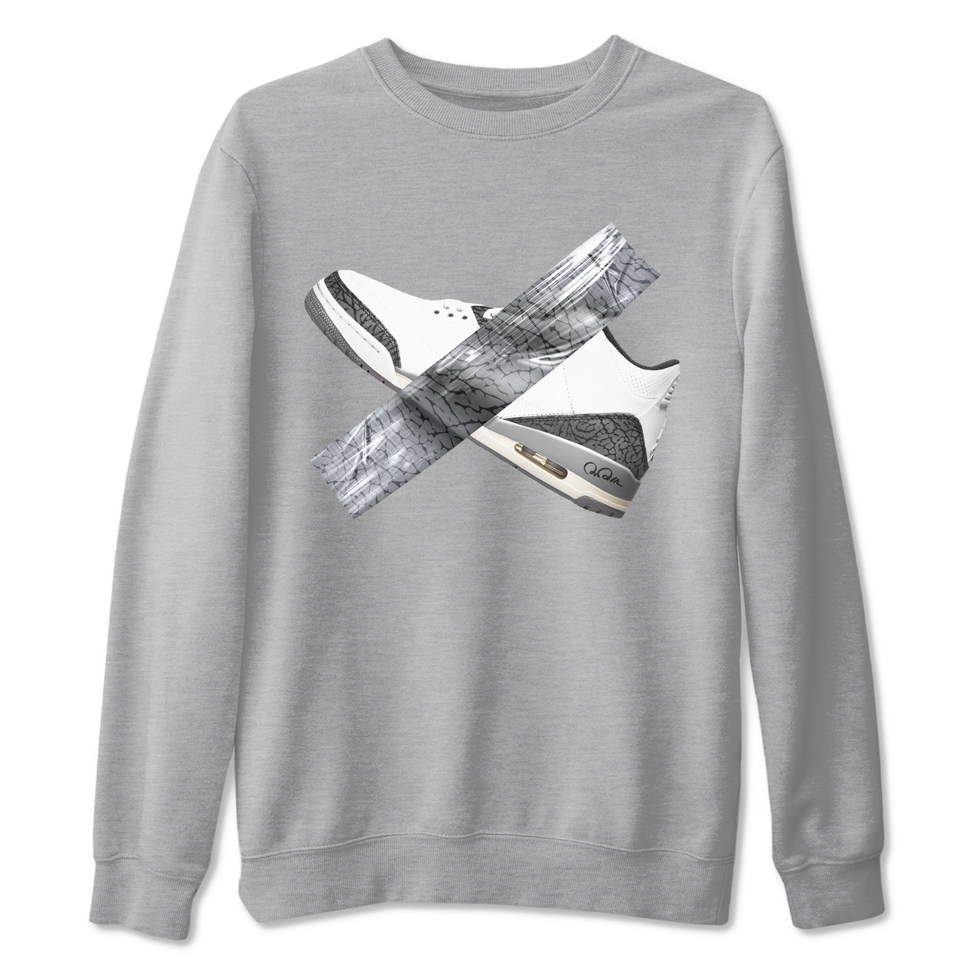 Duct Tape snkmatch Tees - Air Jordan 3 Cement Grey