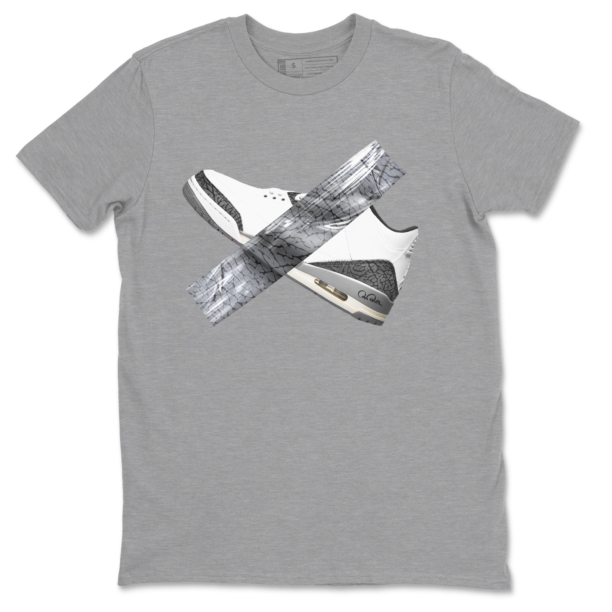 Duct Tape snkmatch Tees - Air Jordan 3 Cement Grey