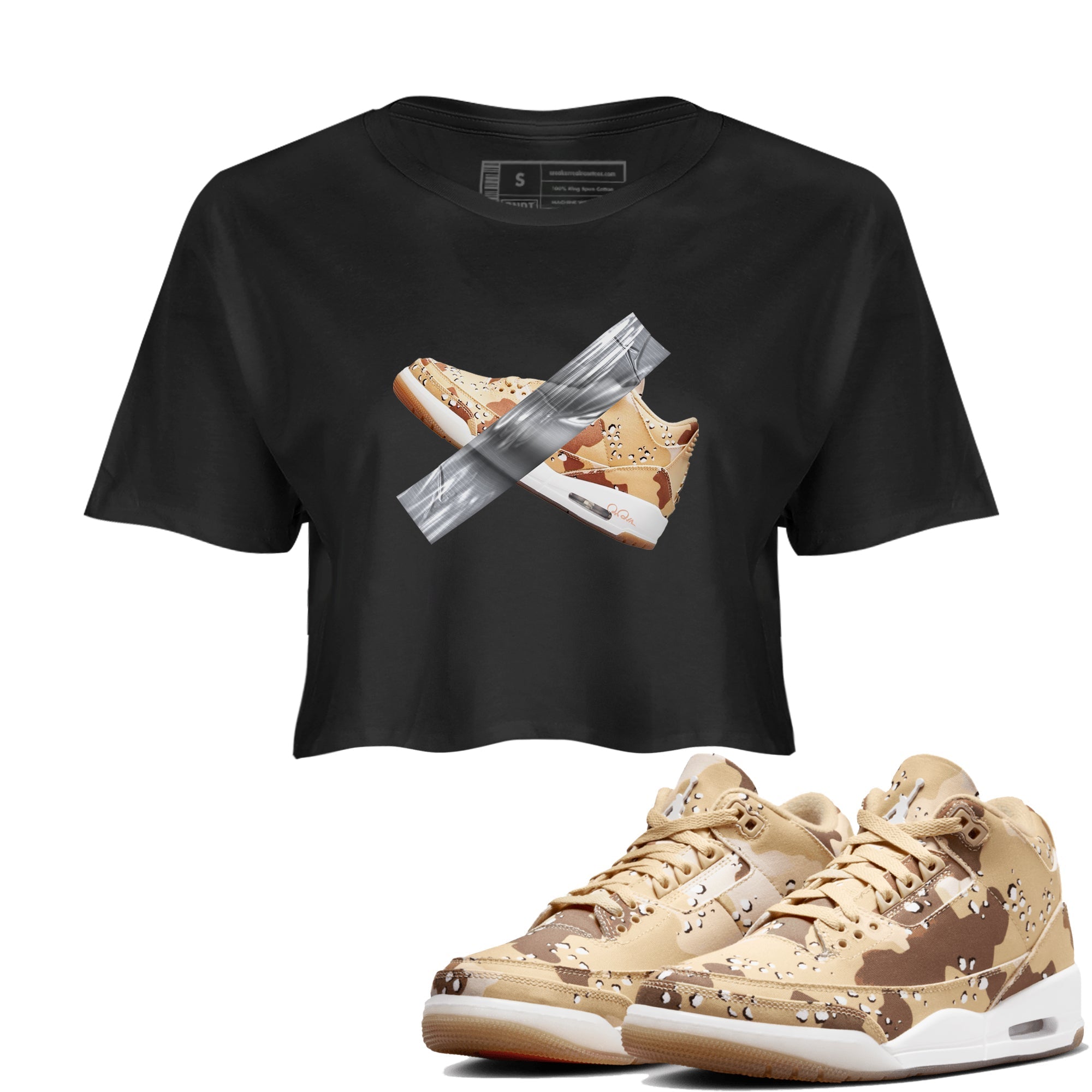 Duct Tape snkmatch Women's Top - Air Jordan 3 Desert Camo