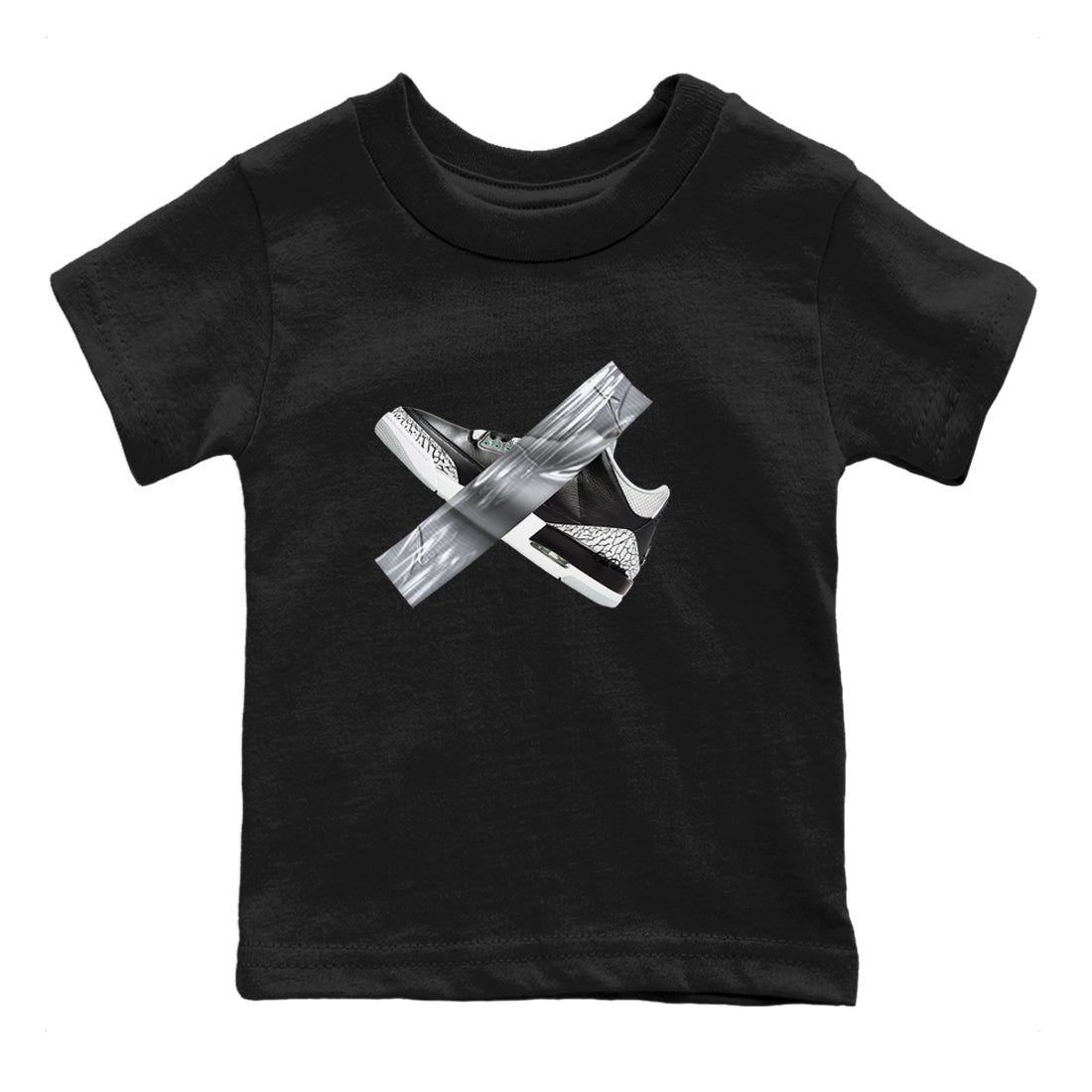 Duct Tape snkmatch Tees Kids - Air Jordan 3 Green Glow