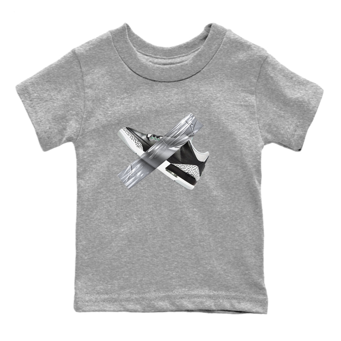 Duct Tape snkmatch Tees Kids - Air Jordan 3 Green Glow