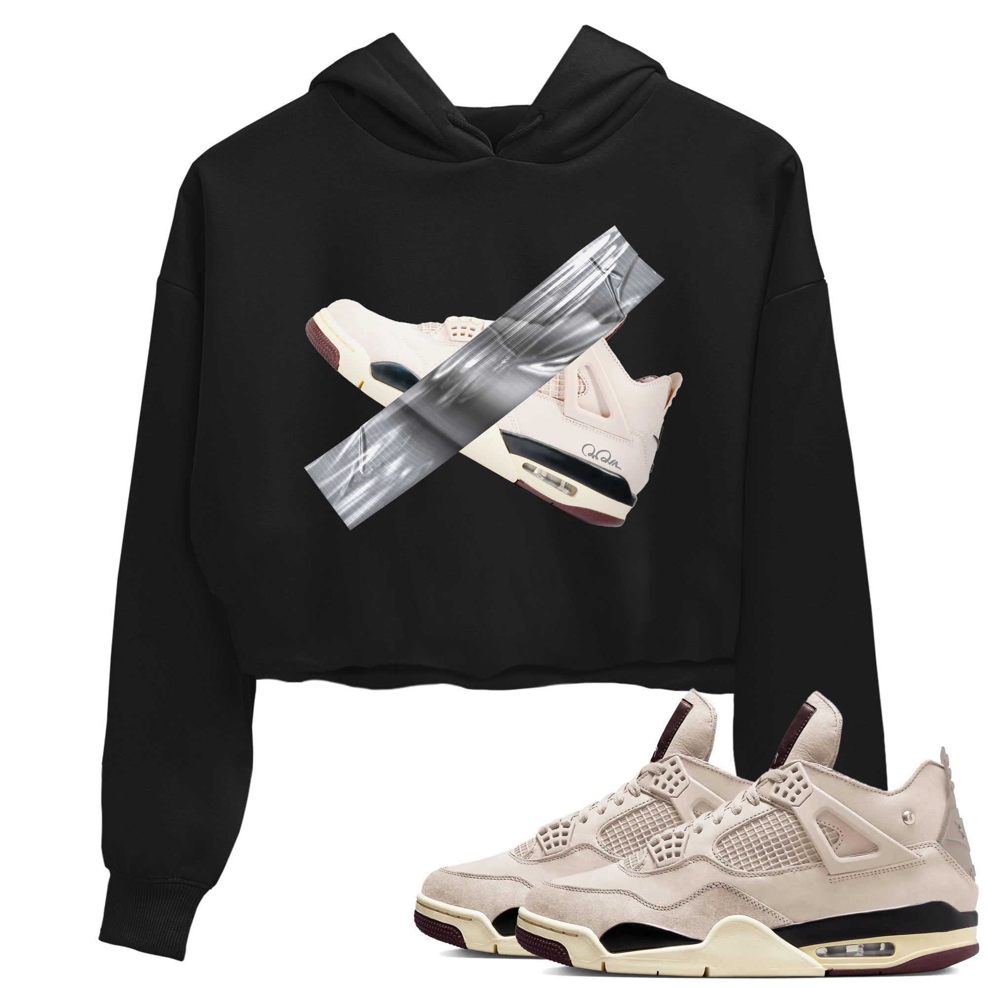 Duct tape snkmatch Women's Top - Air Jordan 4 A Ma Maniere x Fossil Stone