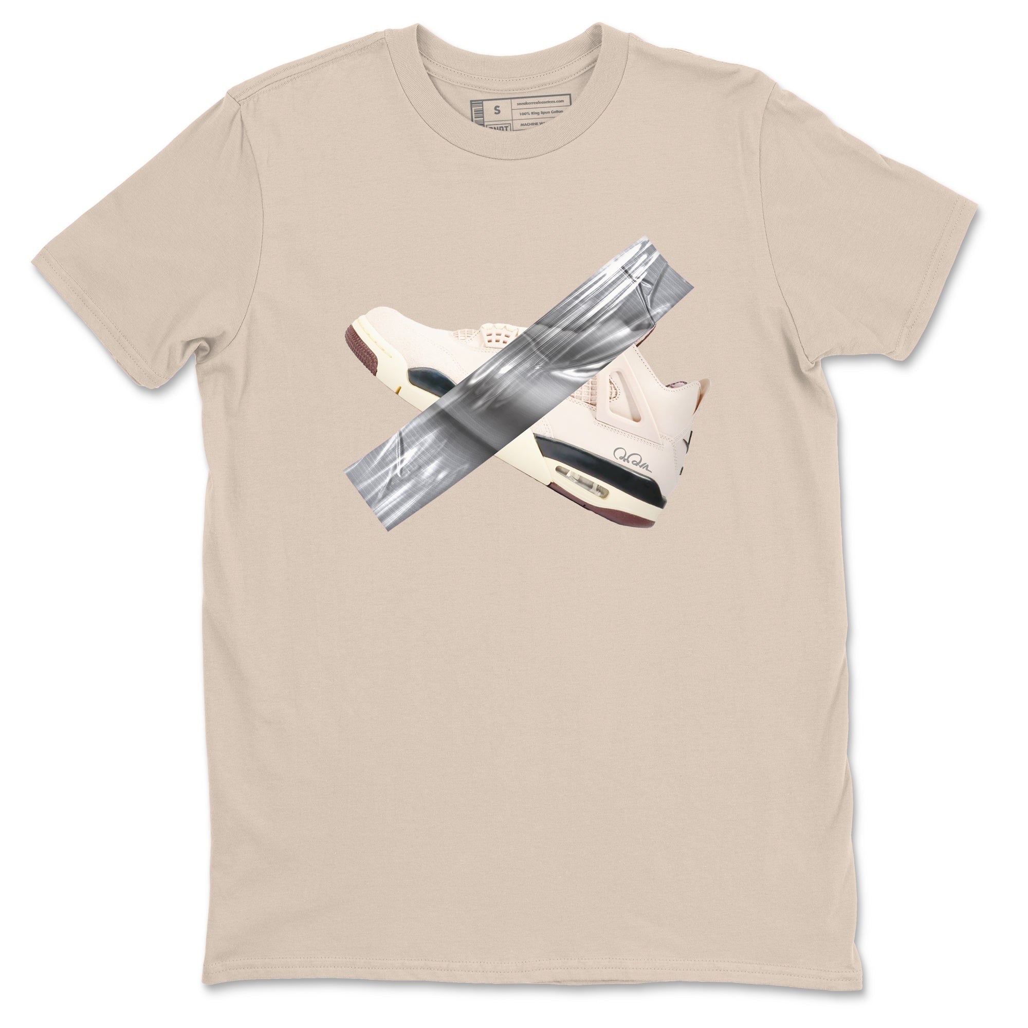 Duct tape snkmatch Tees - Air Jordan 4 A Ma Maniere x Fossil Stone