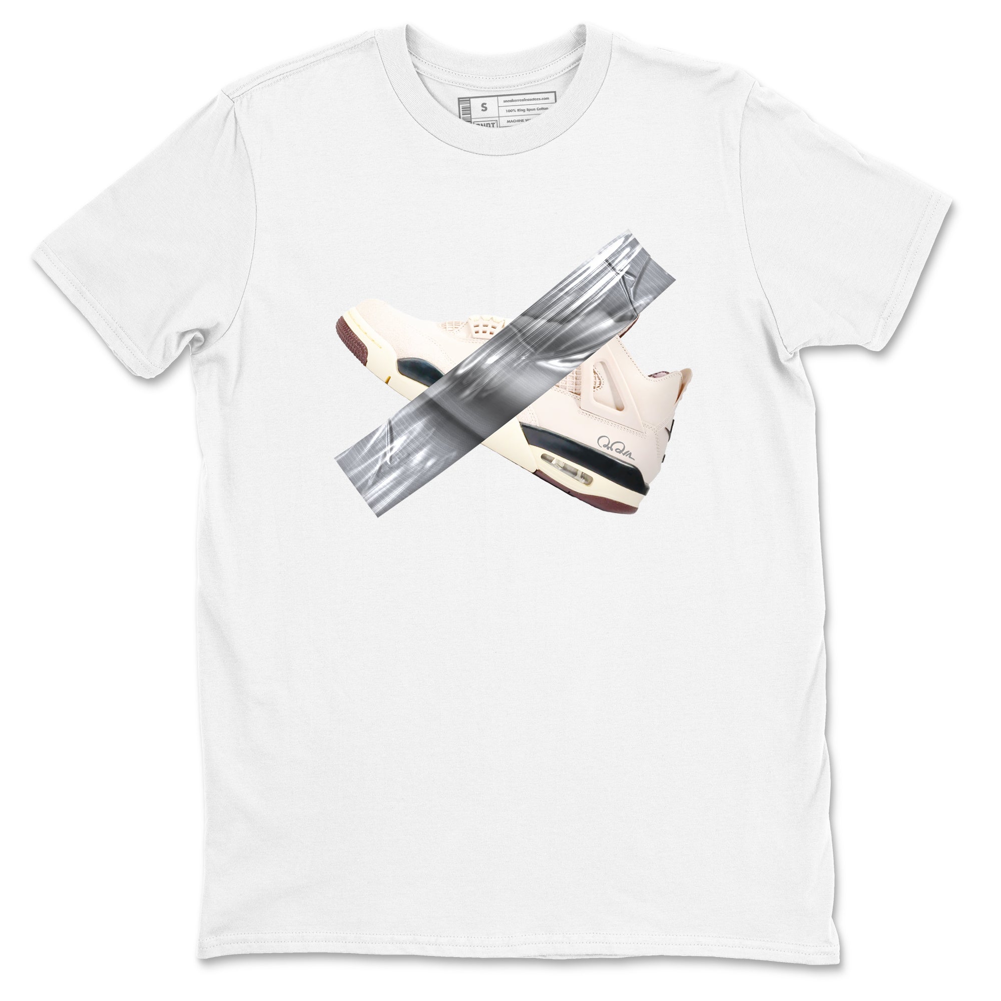 Duct tape snkmatch Tees - Air Jordan 4 A Ma Maniere x Fossil Stone