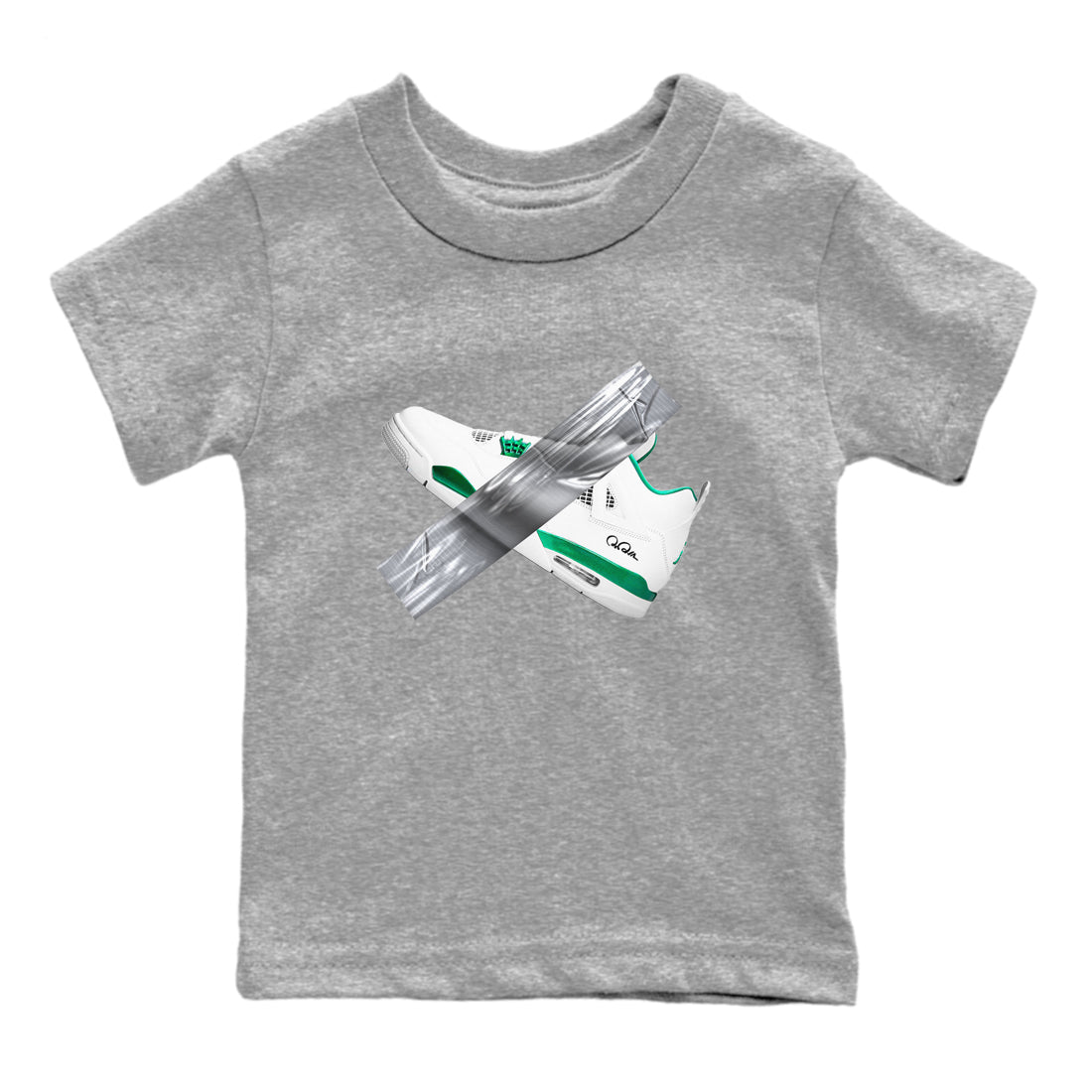 Duct Tape snkmatch Tees Kids - Air Jordan 4 Oxidized Green