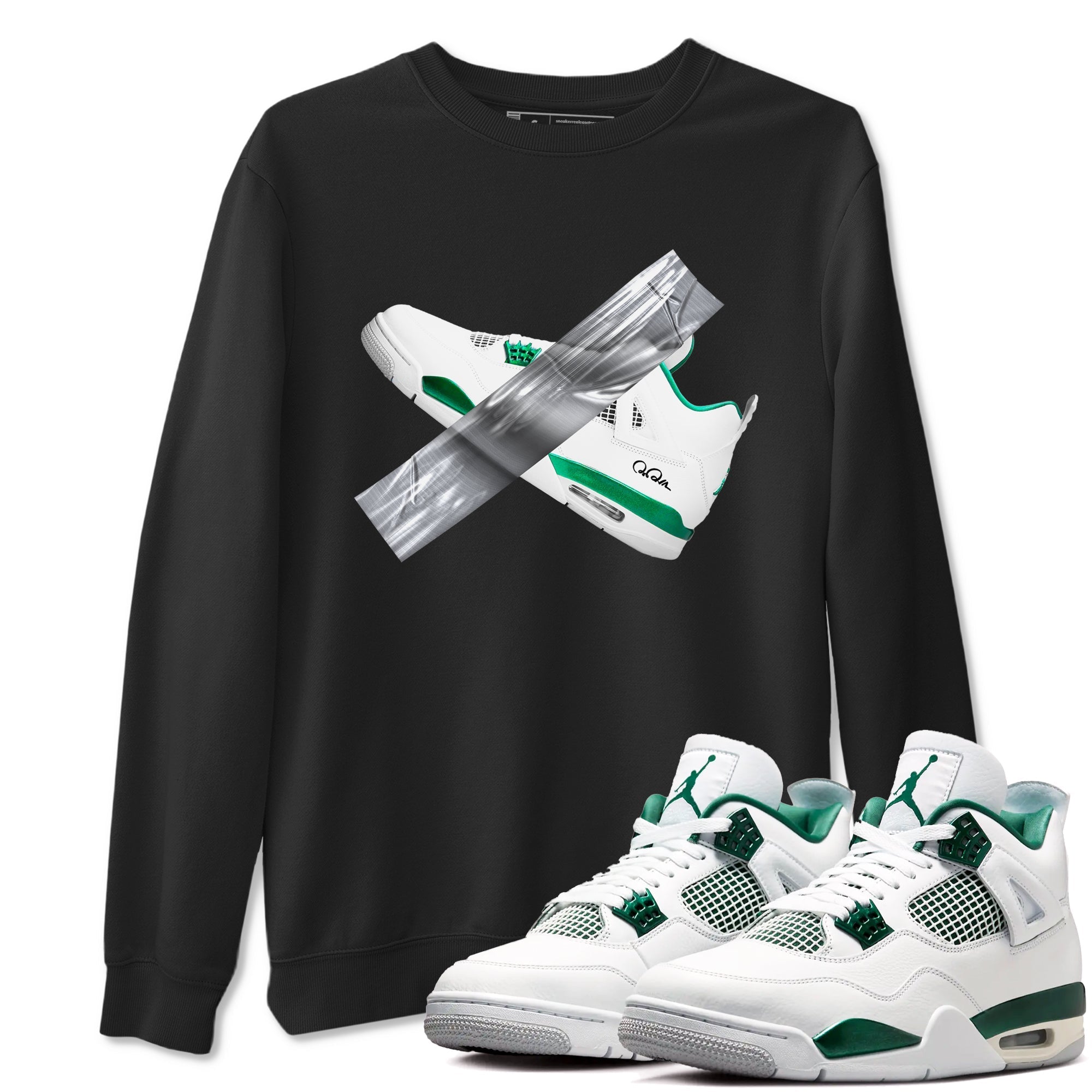 Duct Tape snkmatch Tees - Air Jordan 4 Oxidized Green