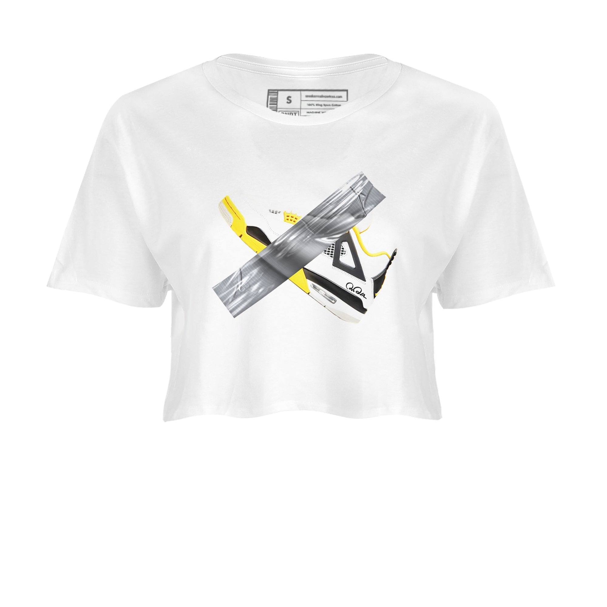 Duct Tape snkmatch Women's Top - Air Jordan 4 Vivid Sulfur