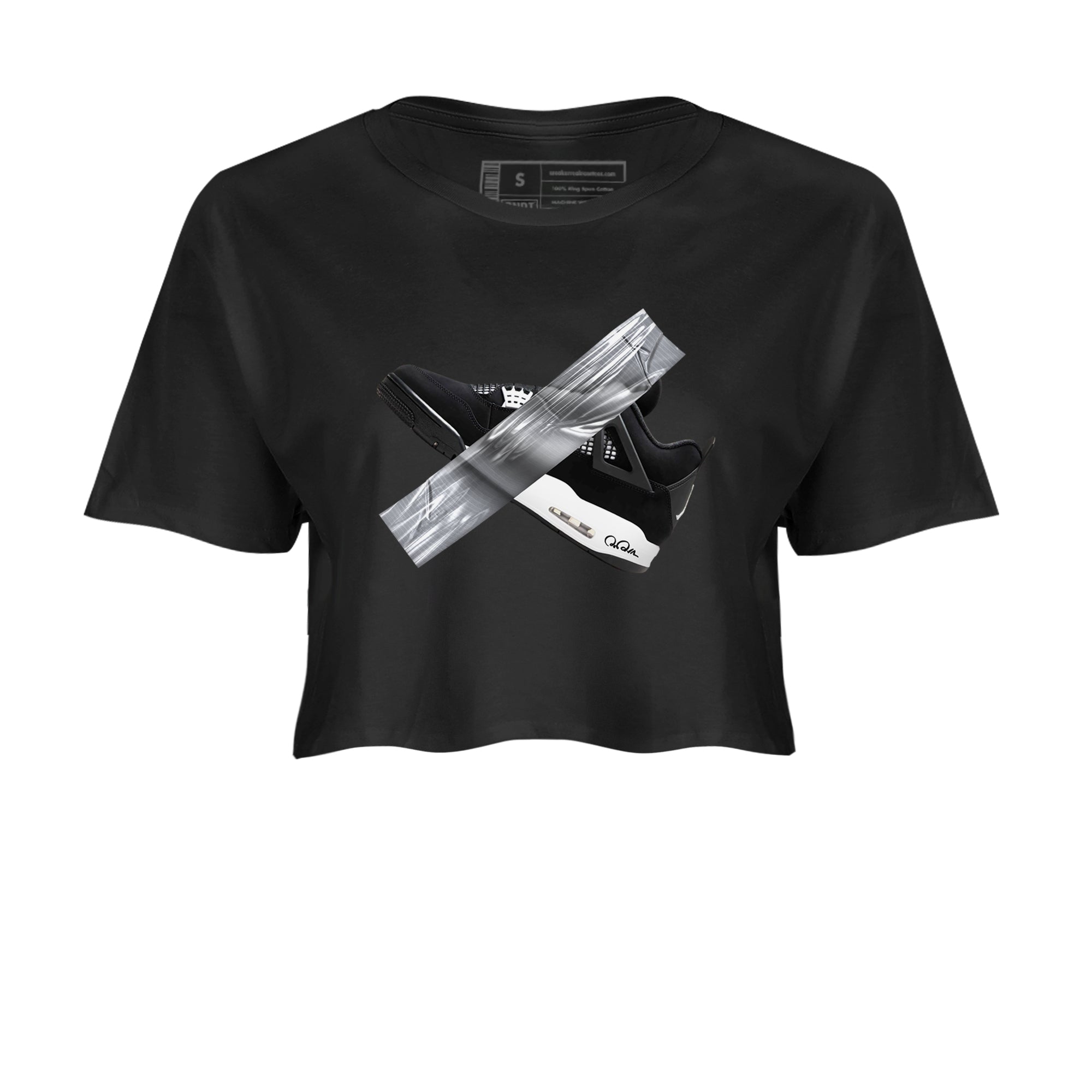 Duct Tape snkmatch Women's Top - Air Jordan 4 White Thunder