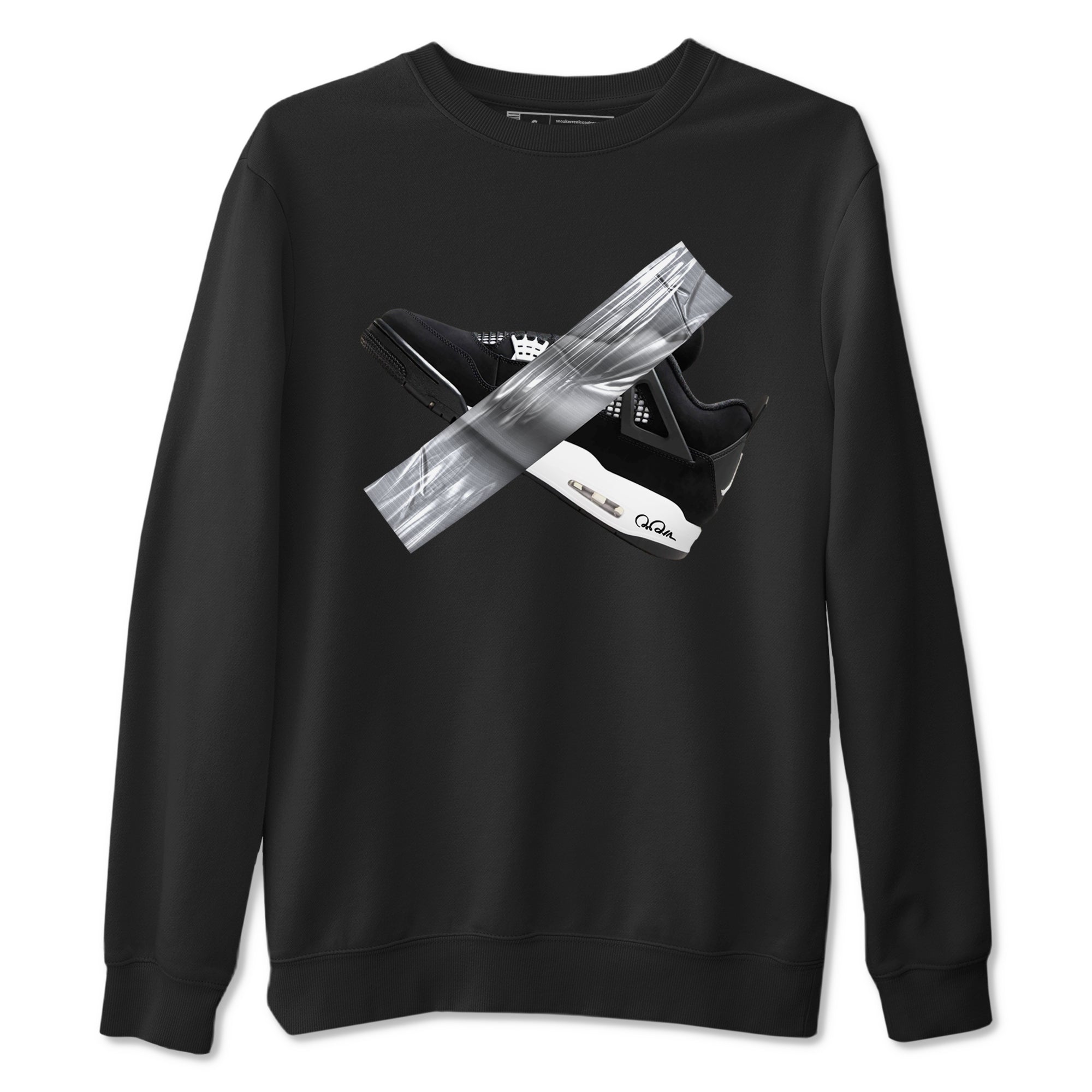 Duct Tape snkmatch Tees - Air Jordan 4 White Thunder