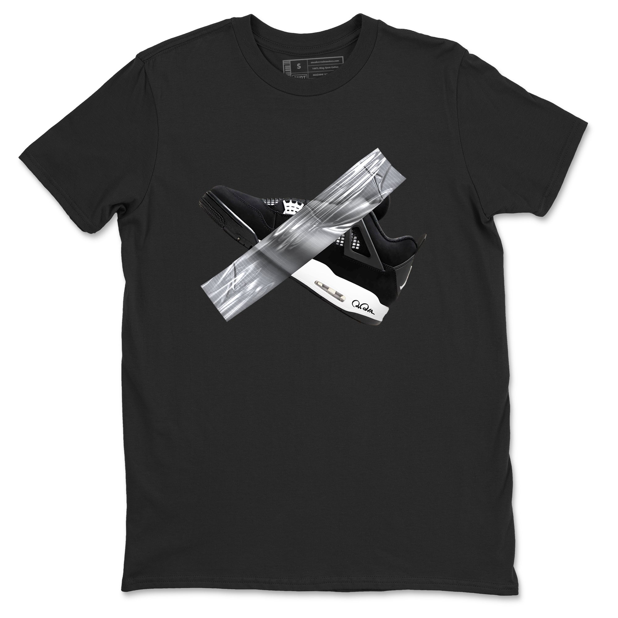 Duct Tape snkmatch Tees - Air Jordan 4 White Thunder