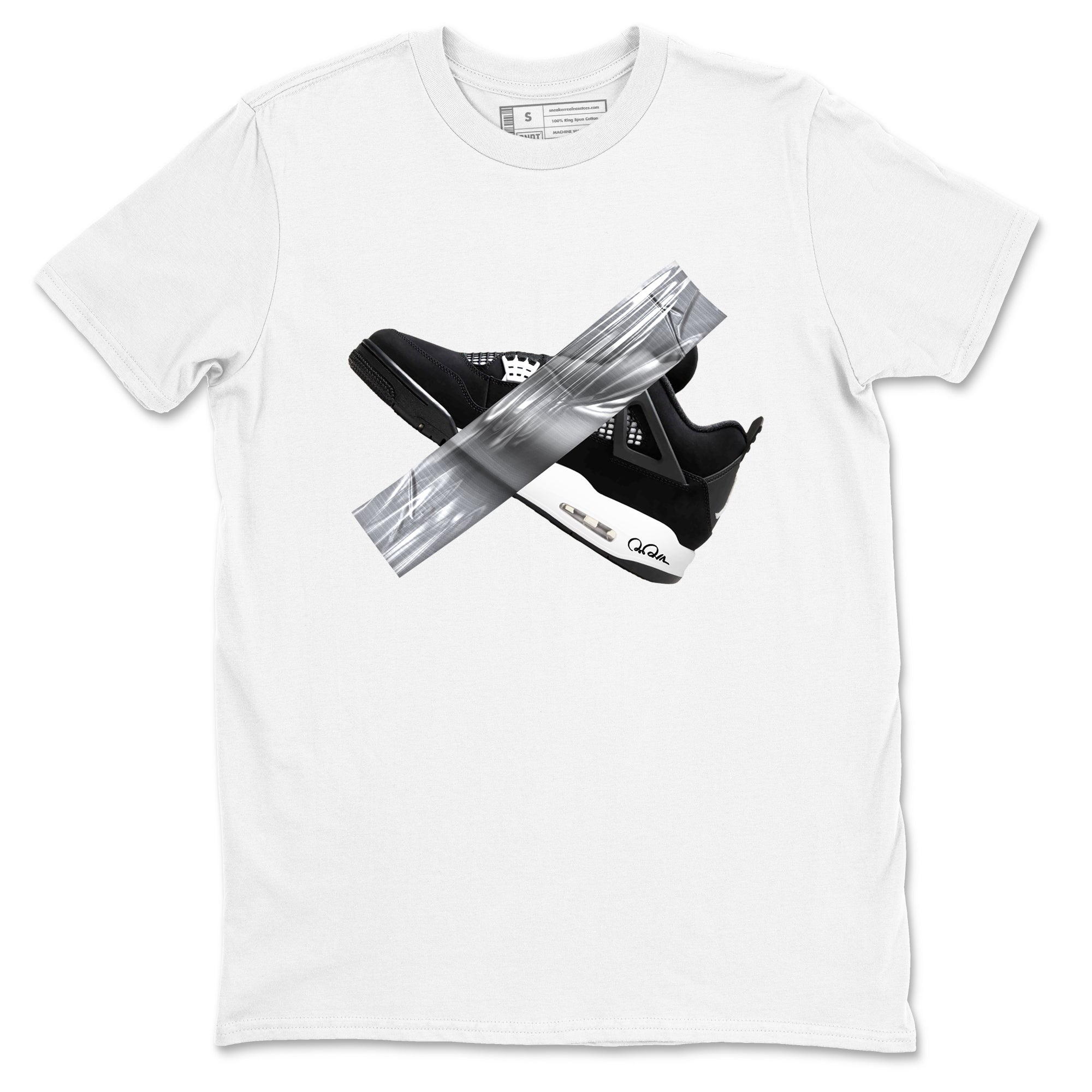 Duct Tape snkmatch Tees - Air Jordan 4 White Thunder