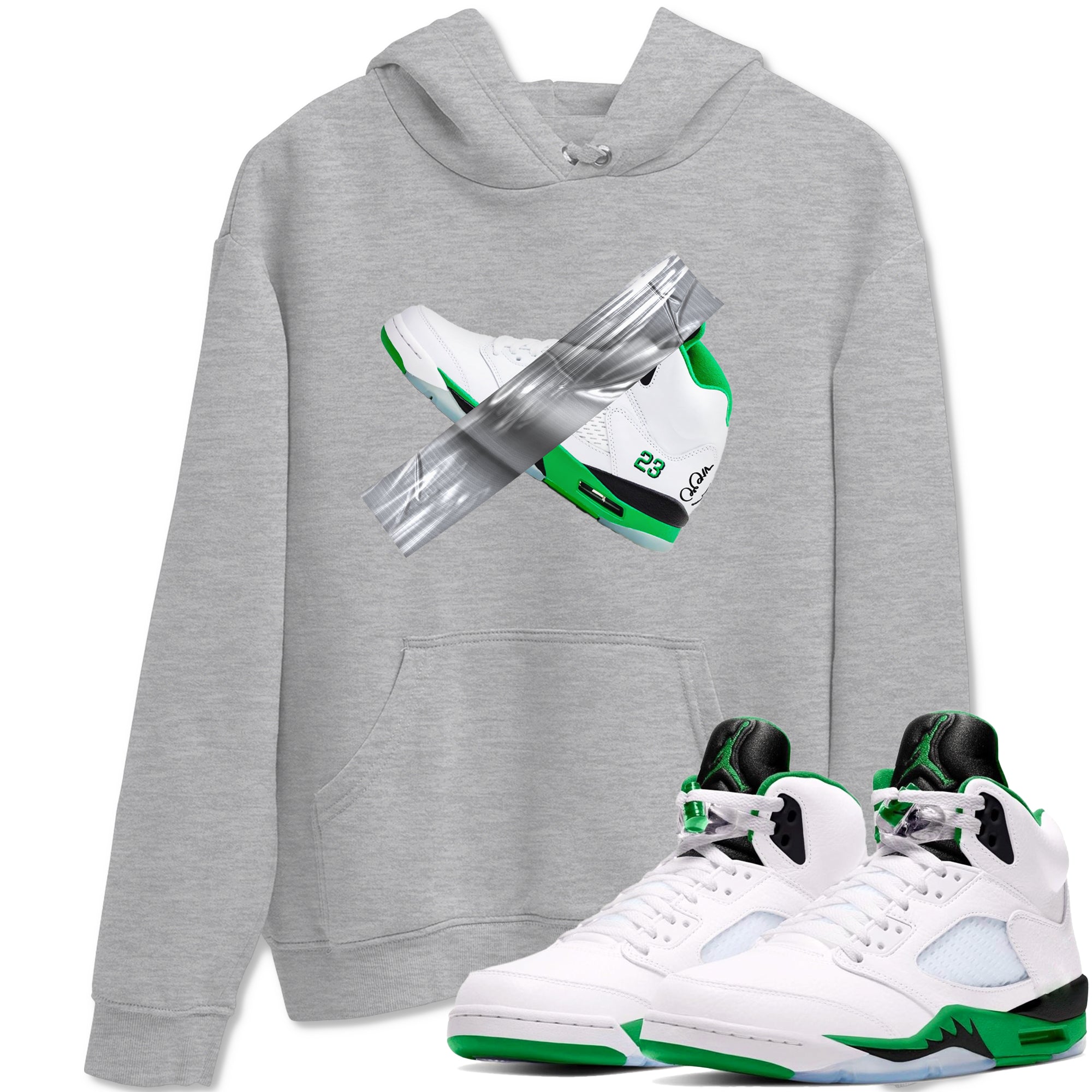 Duct Tape snkmatch Tees - Air Jordan 5 Lucky Green