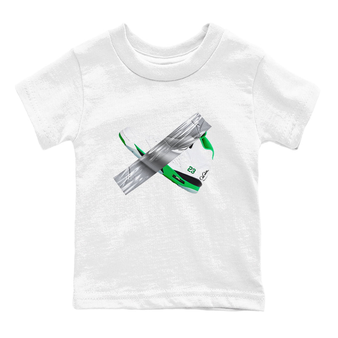 Duct Tape snkmatch Tees Kids - Air Jordan 5 Lucky Green