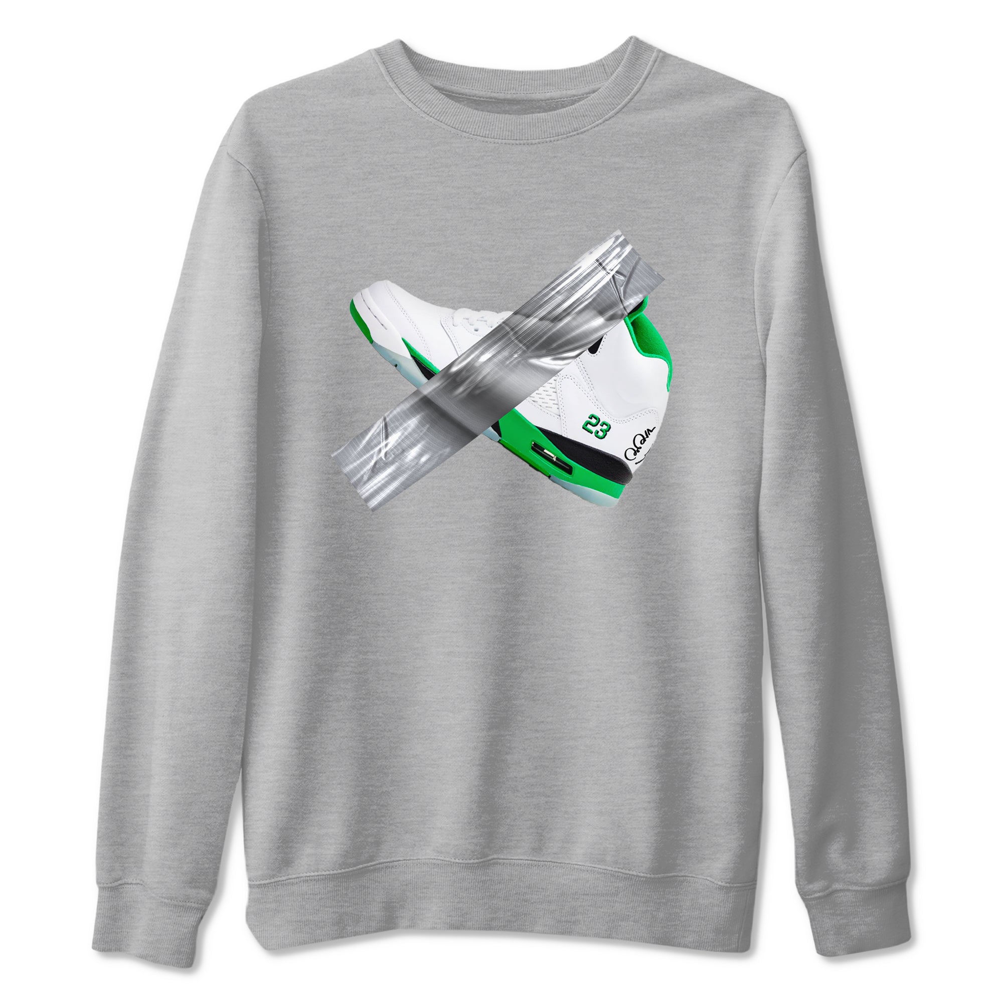Duct Tape snkmatch Tees - Air Jordan 5 Lucky Green