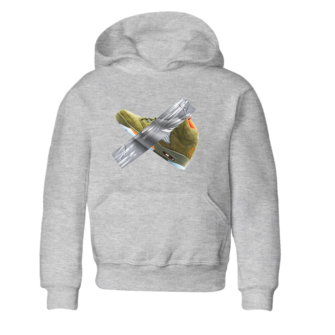 Duct Tape snkmatch Tees Kids - Air Jordan 5 Olive