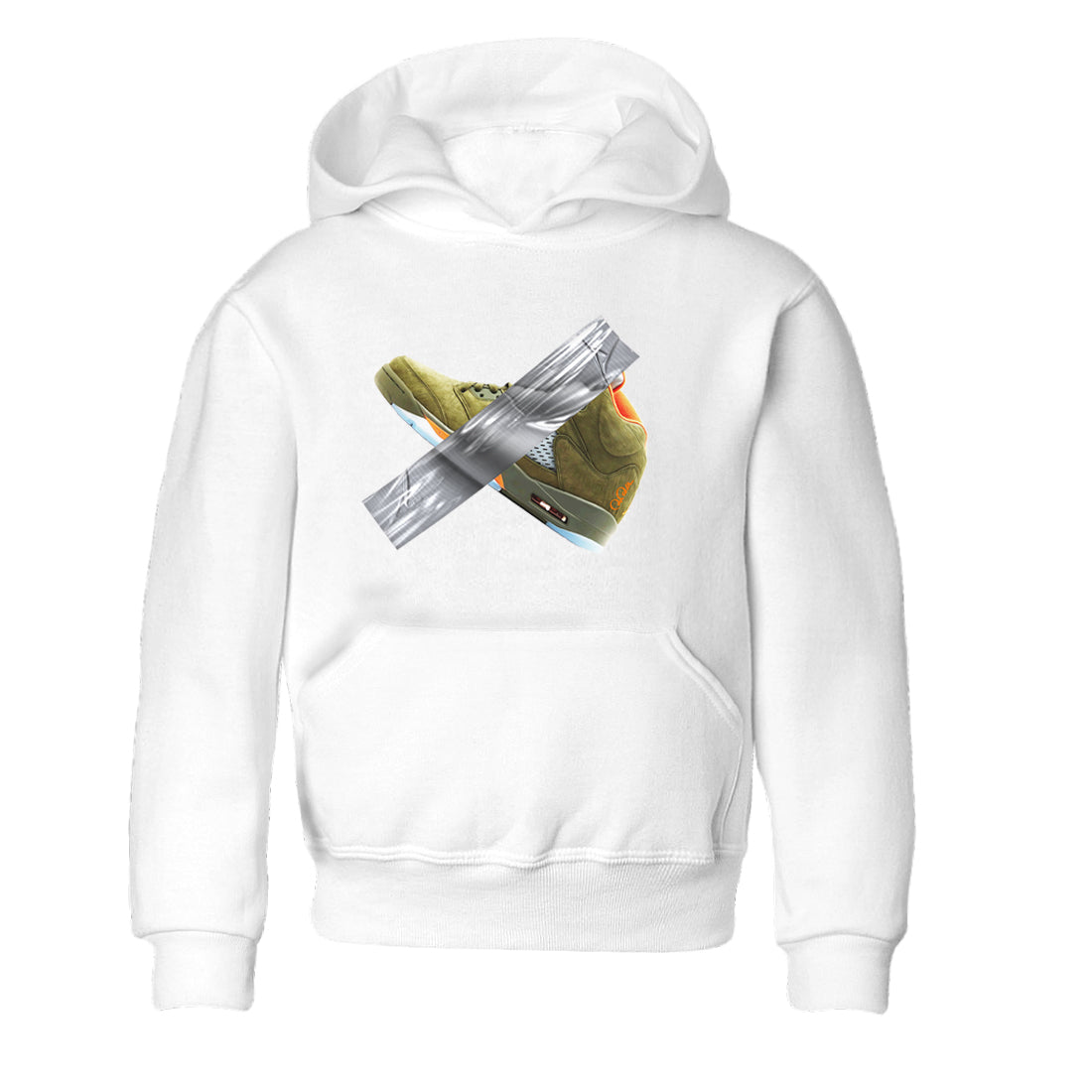 Duct Tape snkmatch Tees Kids - Air Jordan 5 Olive