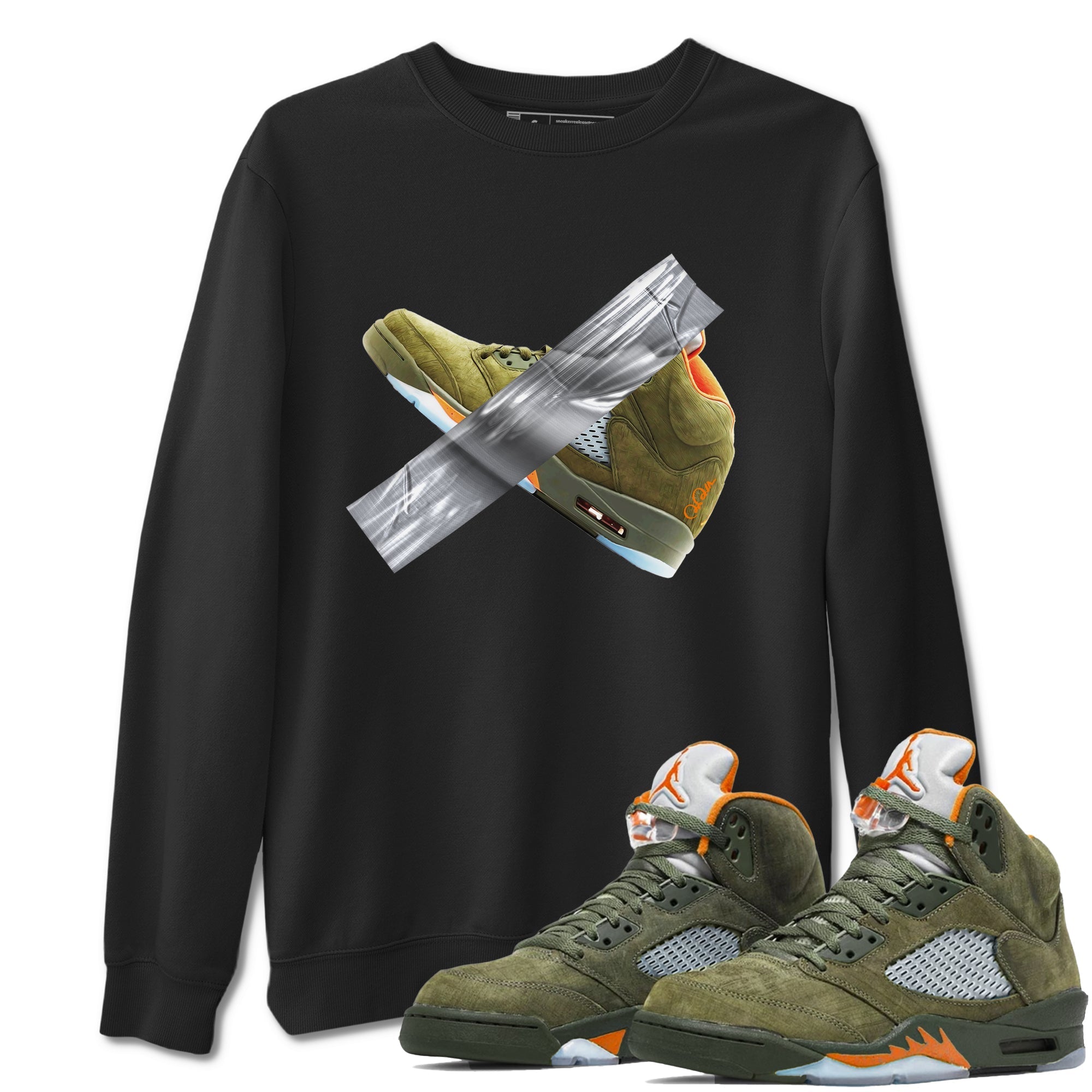 Duct Tape snkmatch Tees - Air Jordan 5 Olive