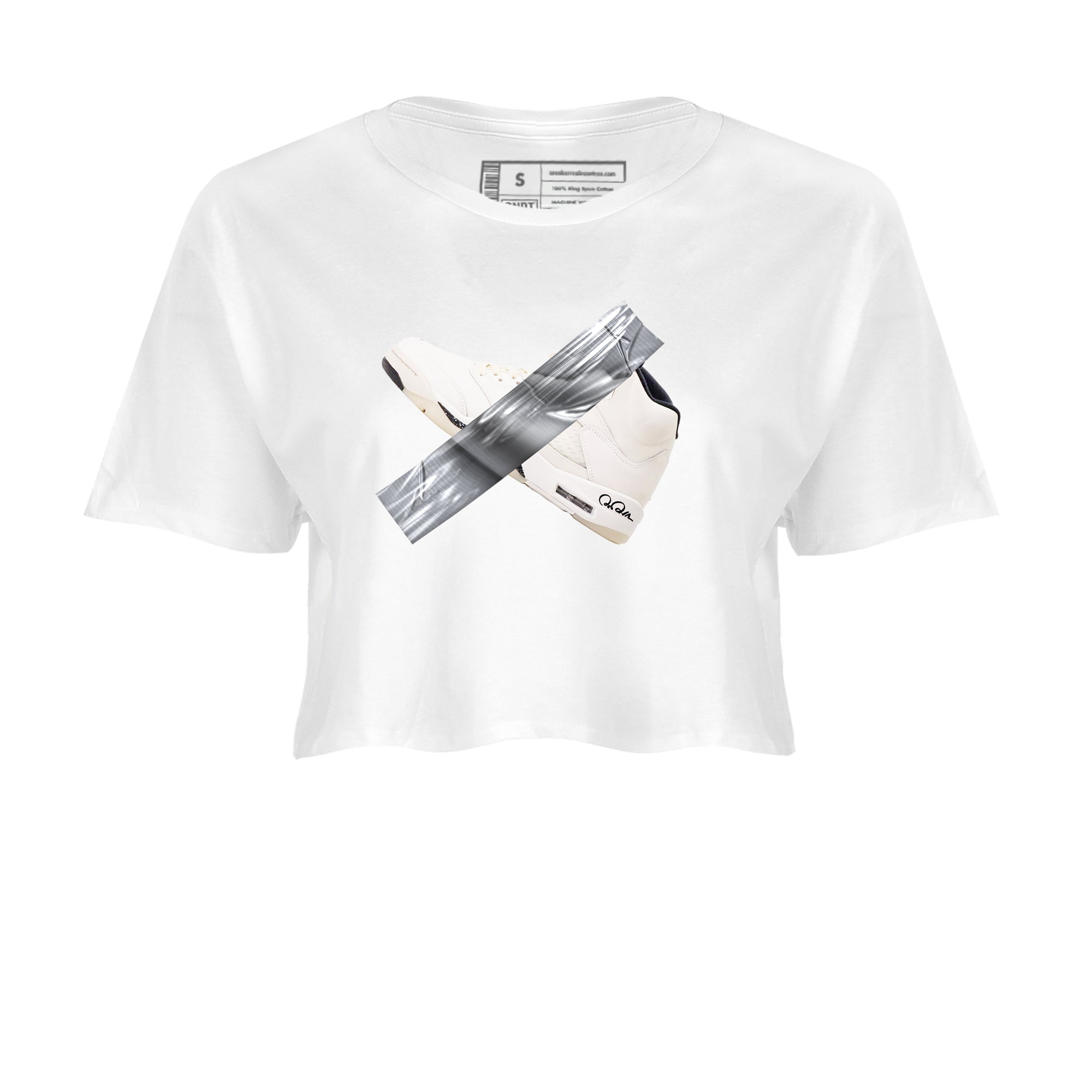 Duct Tape snkmatch Women's Top - Air Jordan 5 Sail
