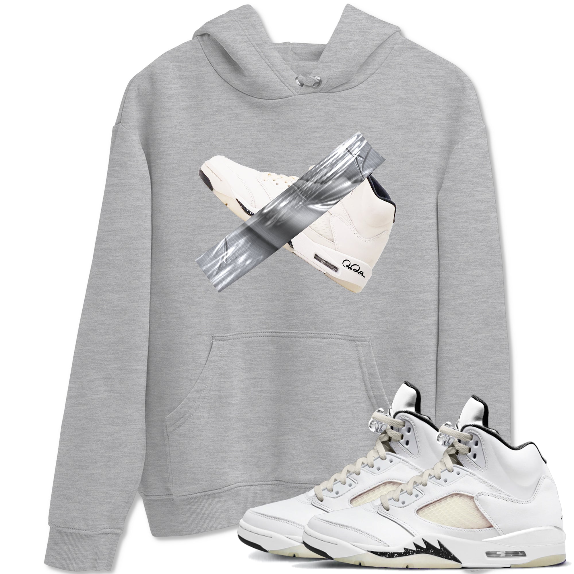Duct Tape snkmatch Tees - Air Jordan 5 Sail