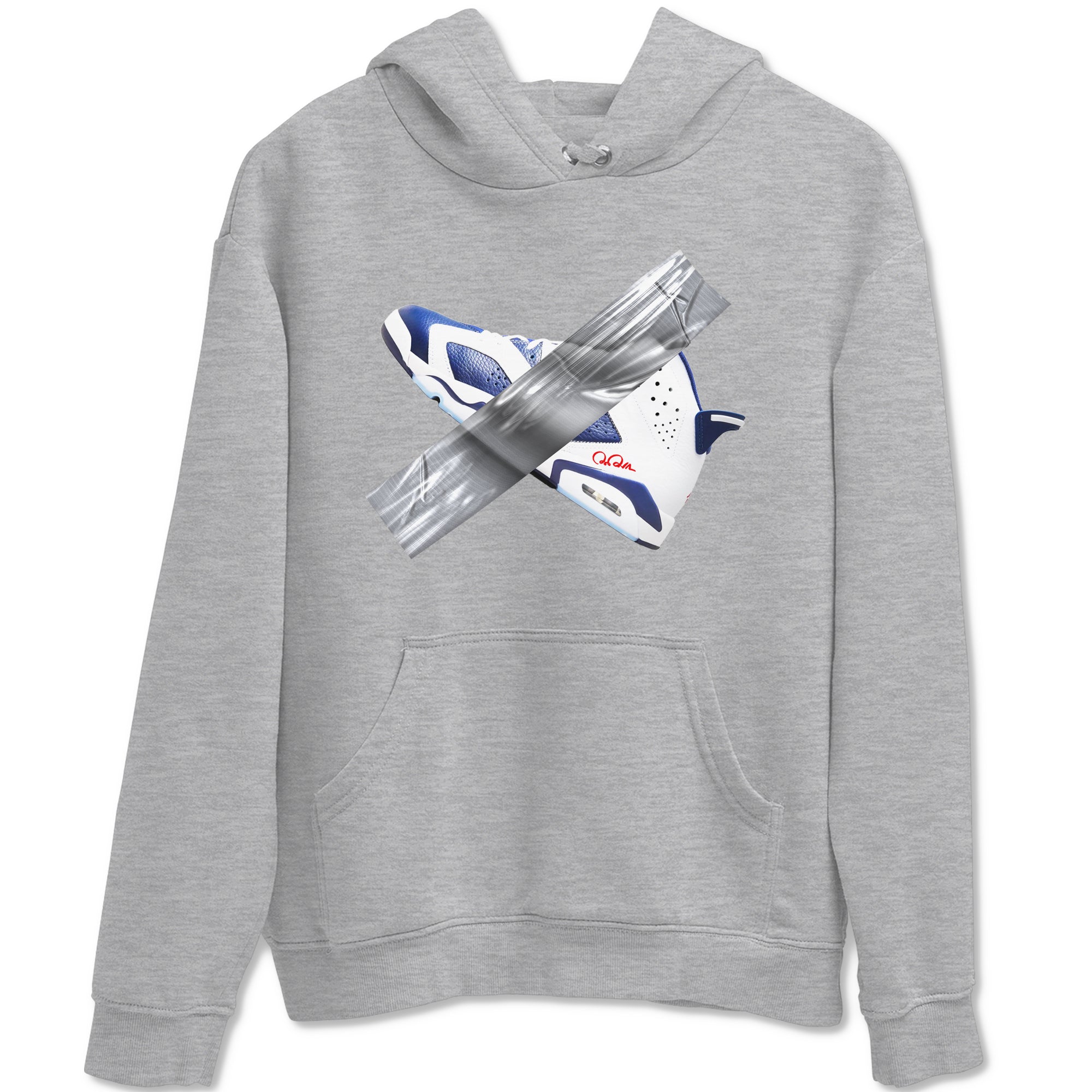 Duct Tape snkmatch Tees - Air Jordan 6 White And Midnight Navy