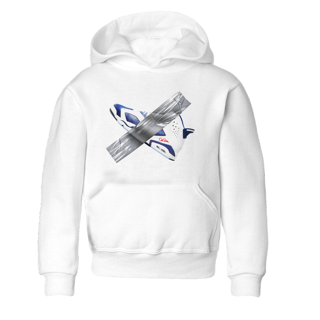 Duct Tape snkmatch Tees Kids - Air Jordan 6 White And Midnight Navy