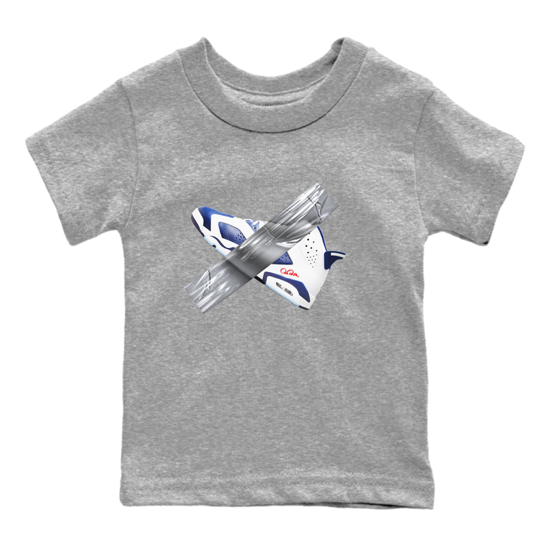 Duct Tape snkmatch Tees Kids - Air Jordan 6 White And Midnight Navy