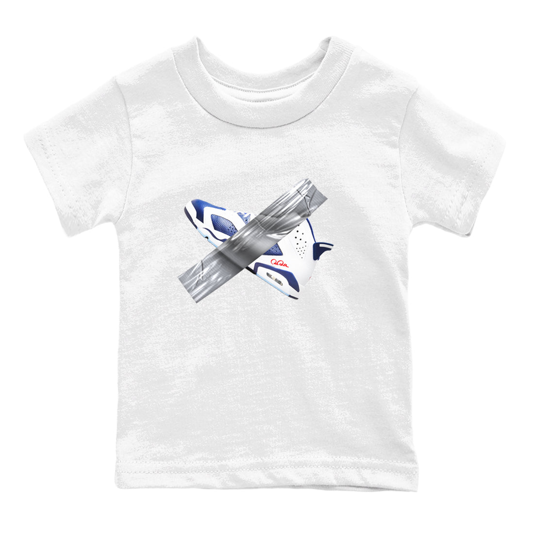 Duct Tape snkmatch Tees Kids - Air Jordan 6 White And Midnight Navy
