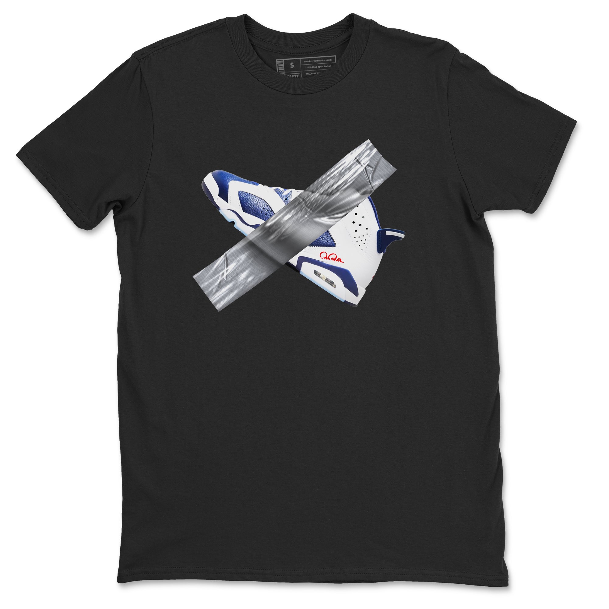 Duct Tape snkmatch Tees - Air Jordan 6 White And Midnight Navy