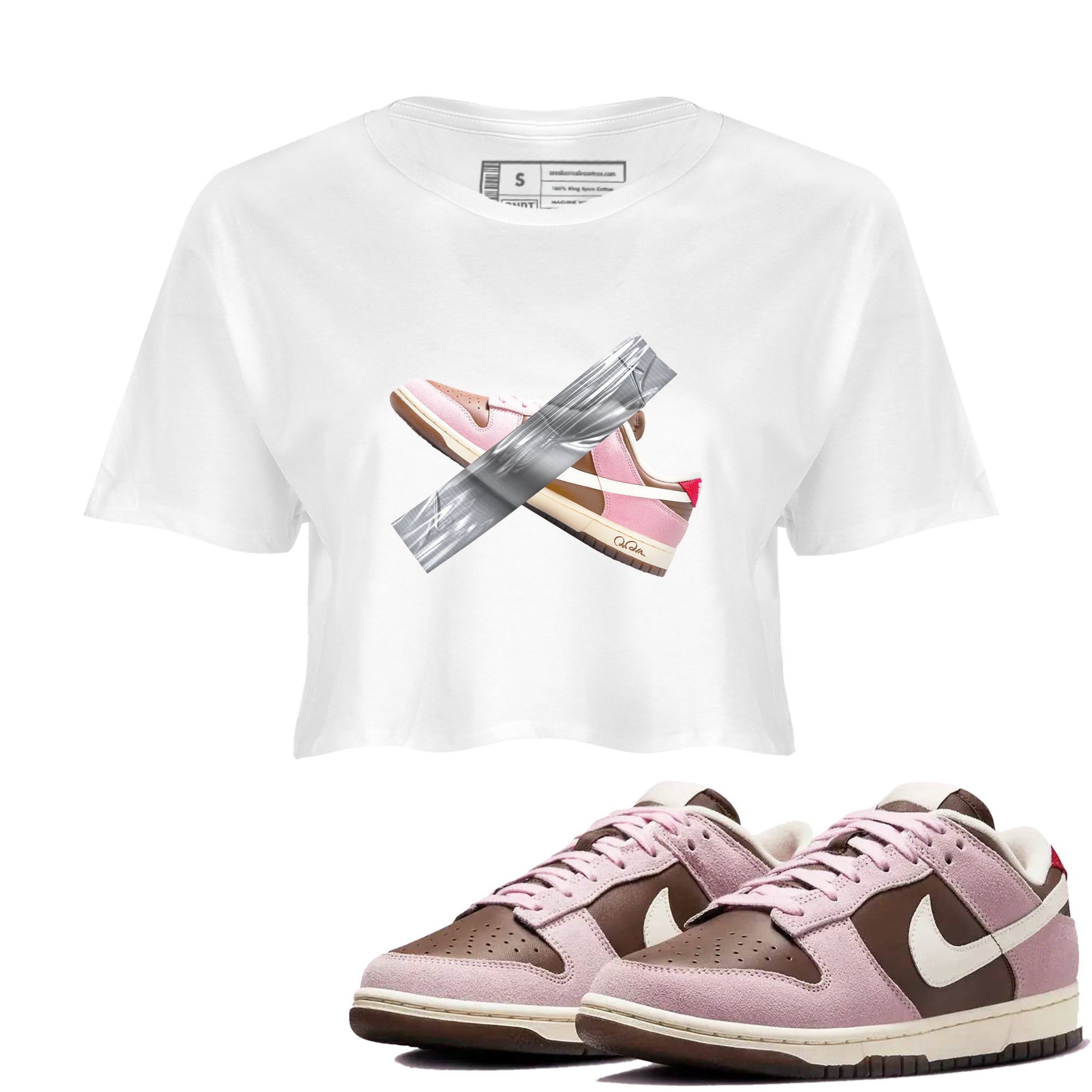 Duct Tape snkmatch Women's Top - Dunk Cacao Wow And Pink Foam