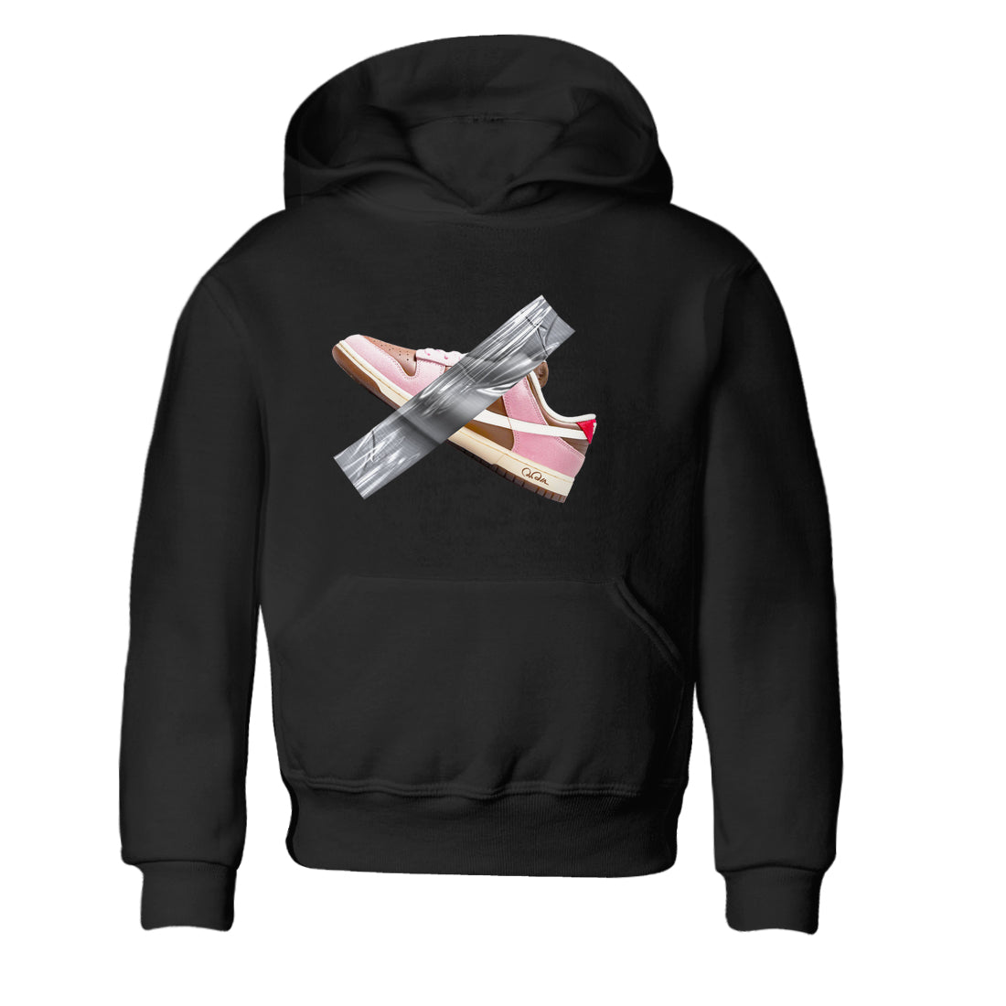 Duct Tape snkmatch Tees Kids - Dunk Cacao Wow And Pink Foam