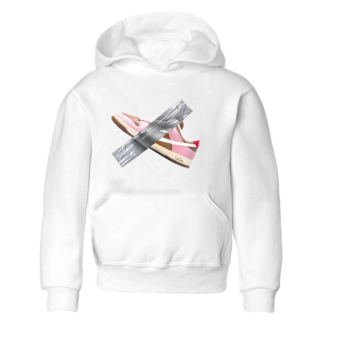 Duct Tape snkmatch Tees Kids - Dunk Cacao Wow And Pink Foam