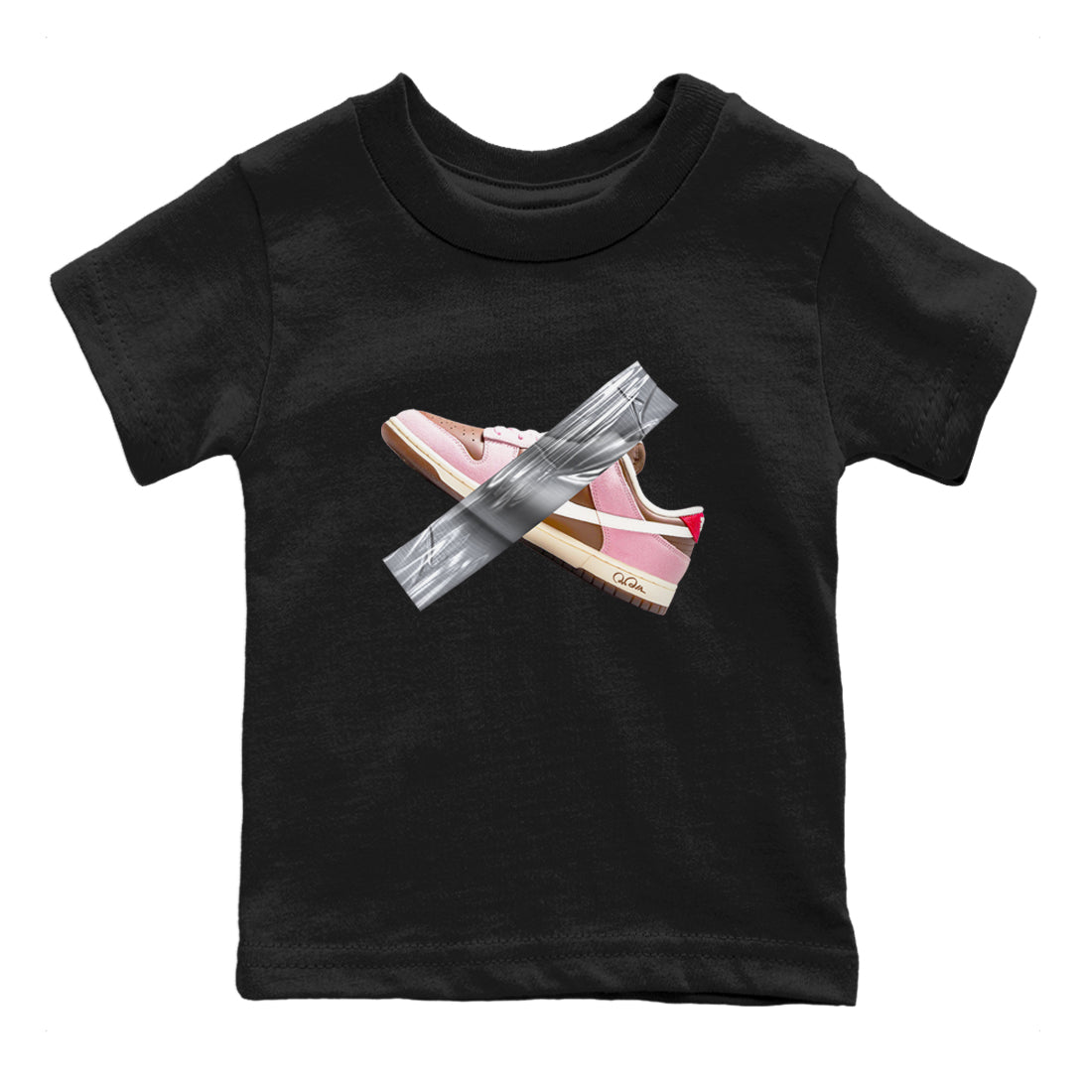 Duct Tape snkmatch Tees Kids - Dunk Cacao Wow And Pink Foam